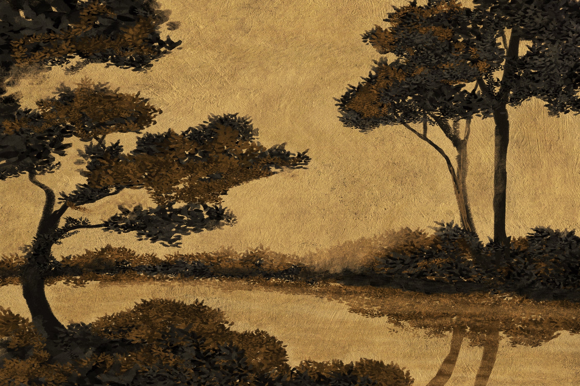 Wooland Pond by Dan Hobday on GIANT ART - nature and landscapes painting