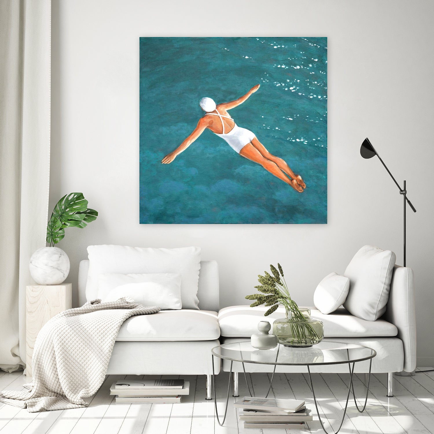 High Diver Above Water by Sarah Morrissette on GIANT ART - landscape woman