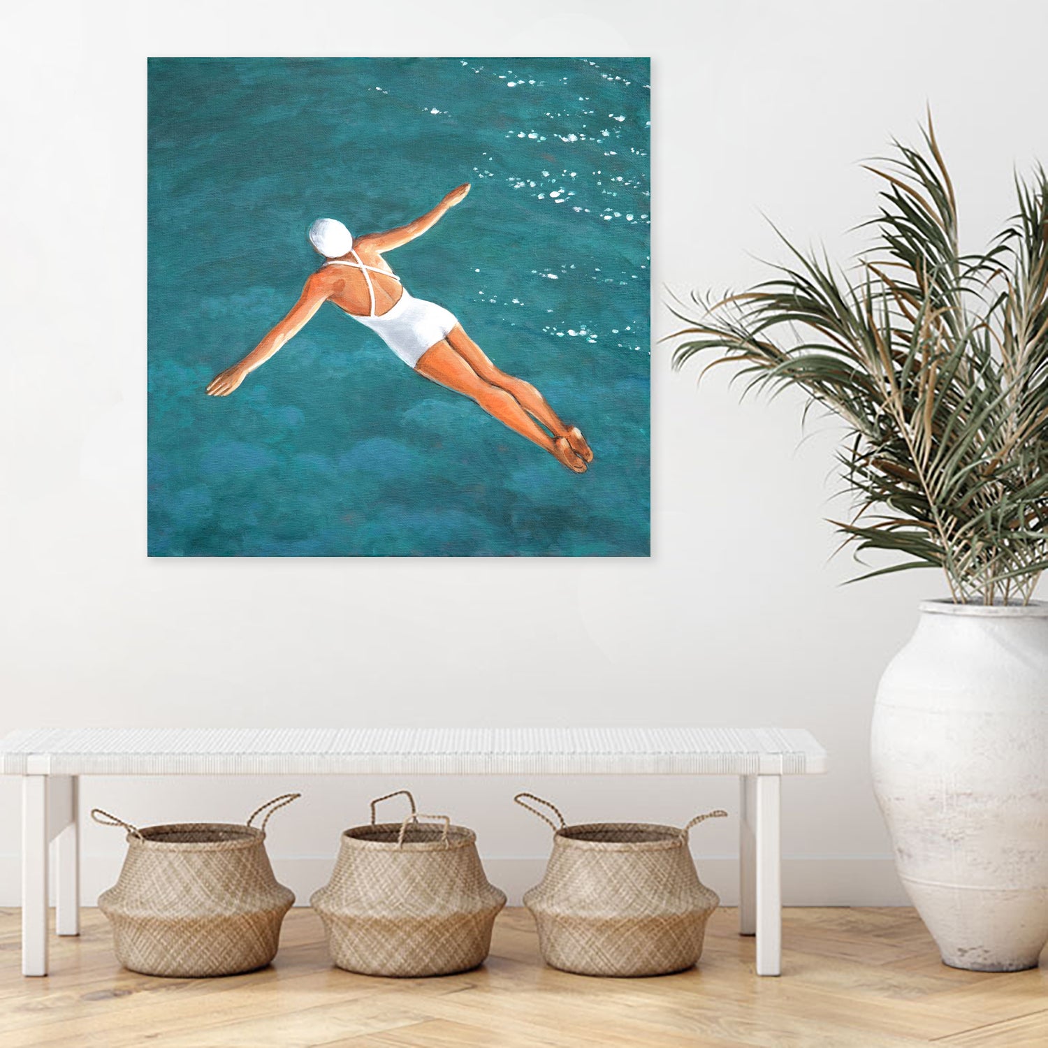 High Diver Above Water by Sarah Morrissette on GIANT ART - landscape woman