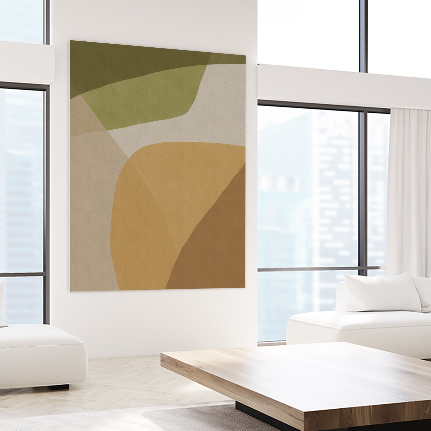 Echoe by Dan Hobday on GIANT ART - abstract beige