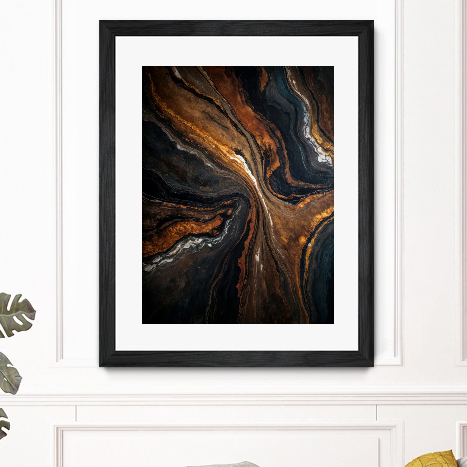 Golden Tones In Dark Stone by Alpenglow Workshop on GIANT ART - abstract abstract art