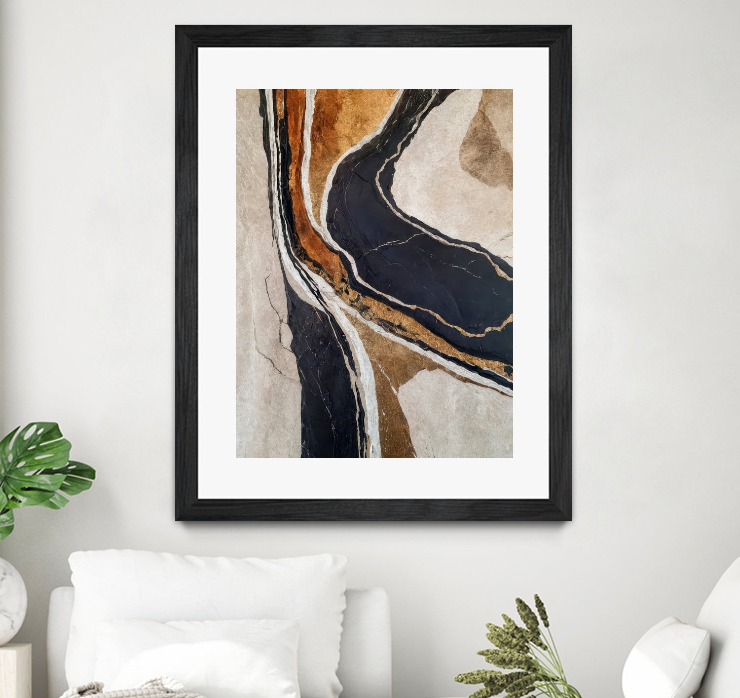 Textured Earth In Black and Gold by Alpenglow Workshop on GIANT ART - aesthetic abstract aesthetic