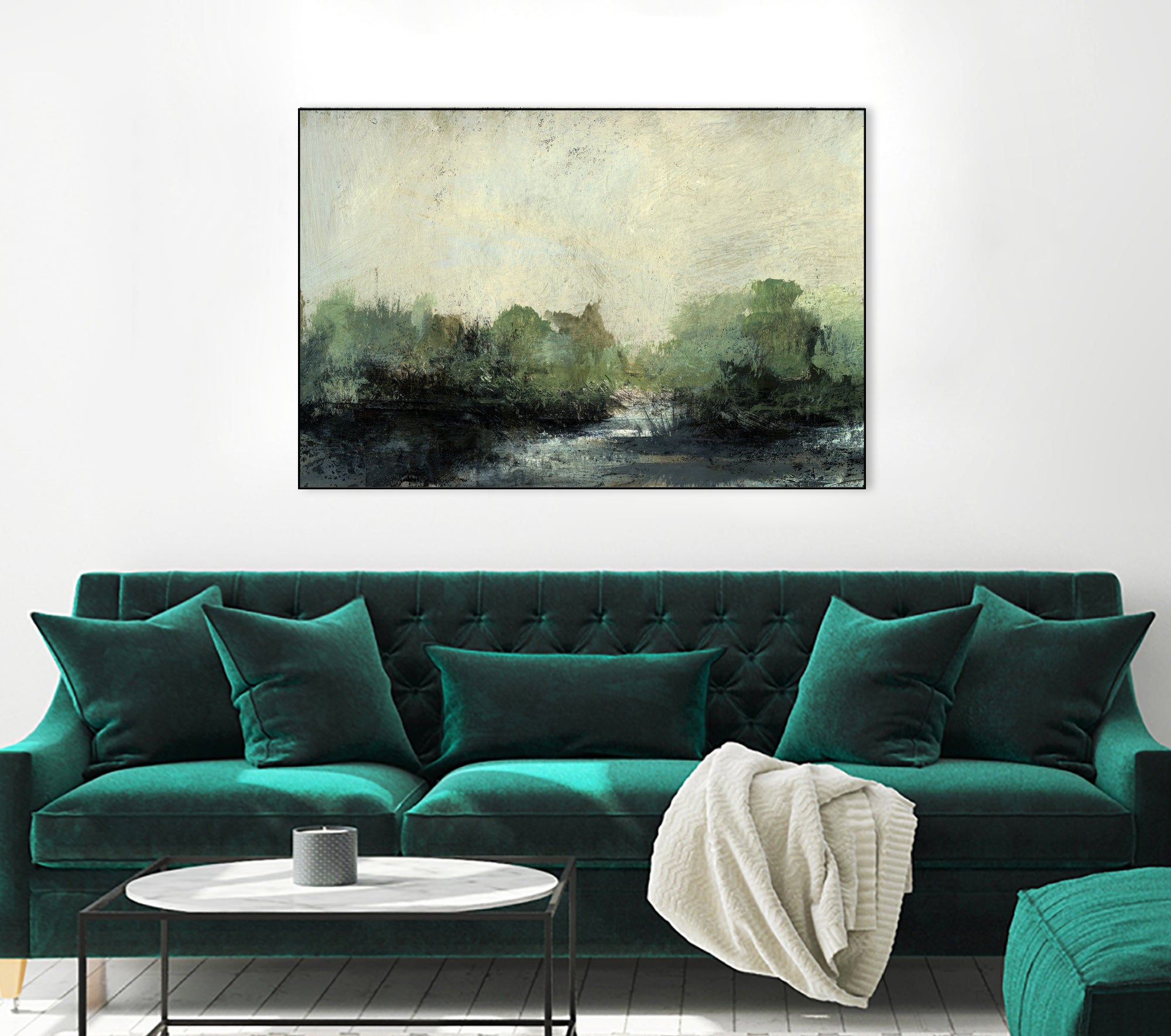 Forest Stream by Dan Hobday on GIANT ART - nature and landscapes painting