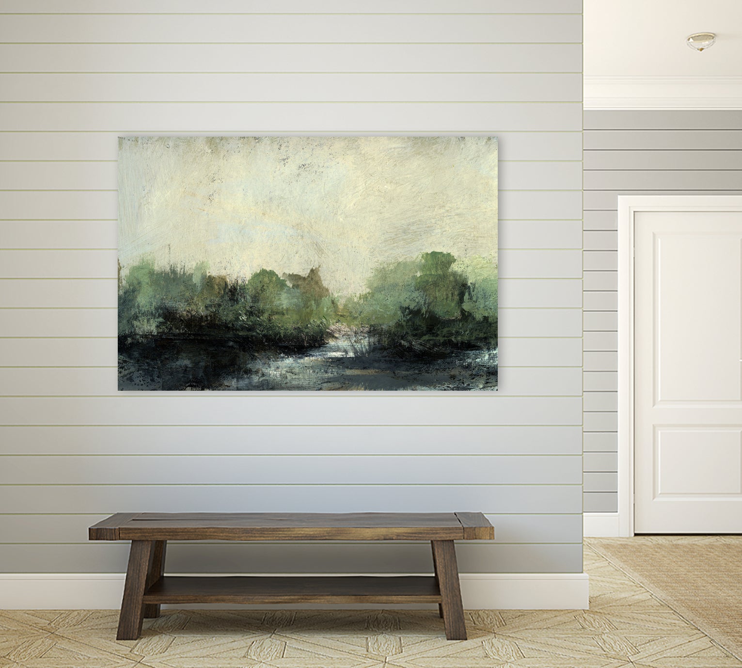 Forest Stream by Dan Hobday on GIANT ART - nature and landscapes painting