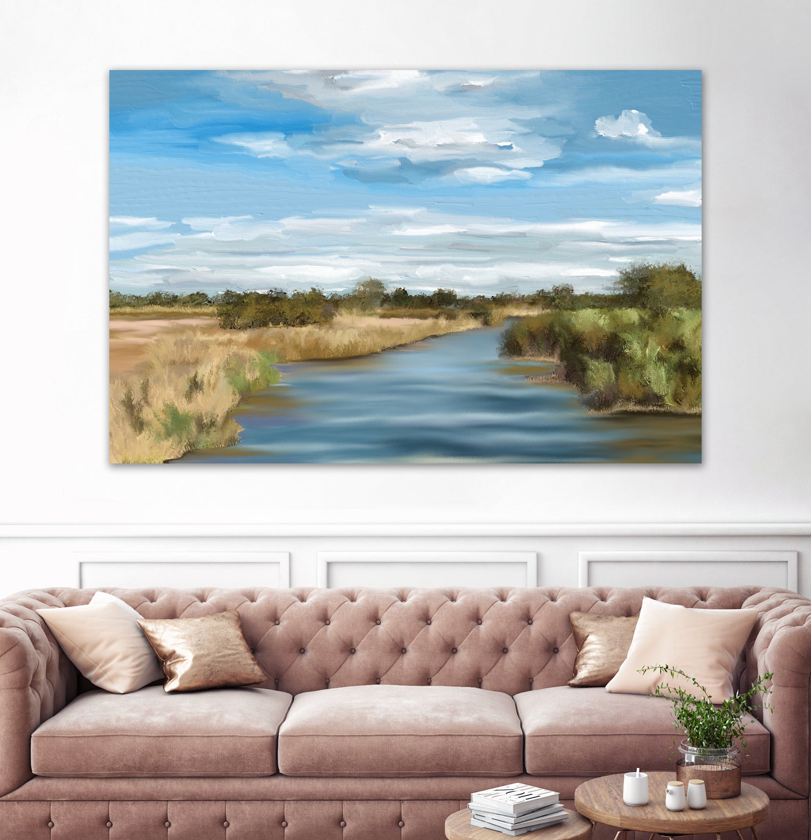 River of Reeds, Botswana by Jenna Alheit on GIANT ART - green landscape