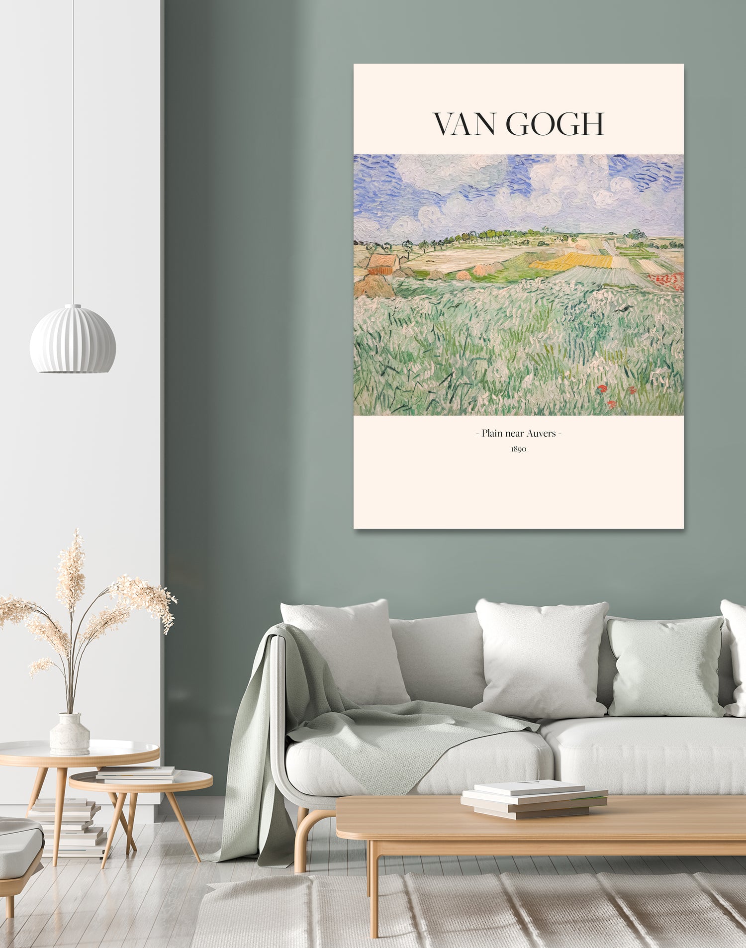 Plain Near Auvers by Vincent Van Gogh on GIANT ART - landscape text