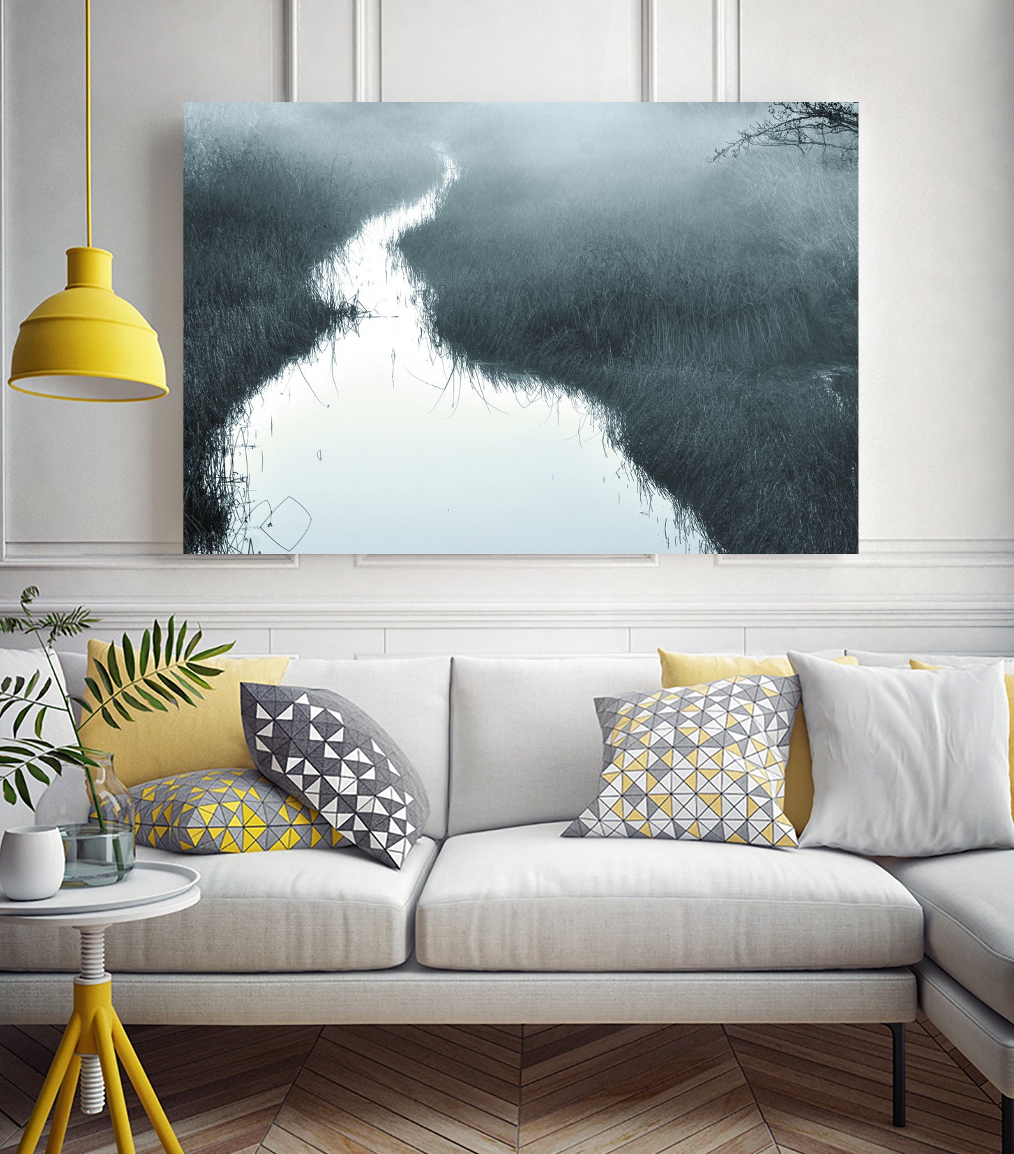 Little River by Christina Sillen on GIANT ART - landscape flowers and plants