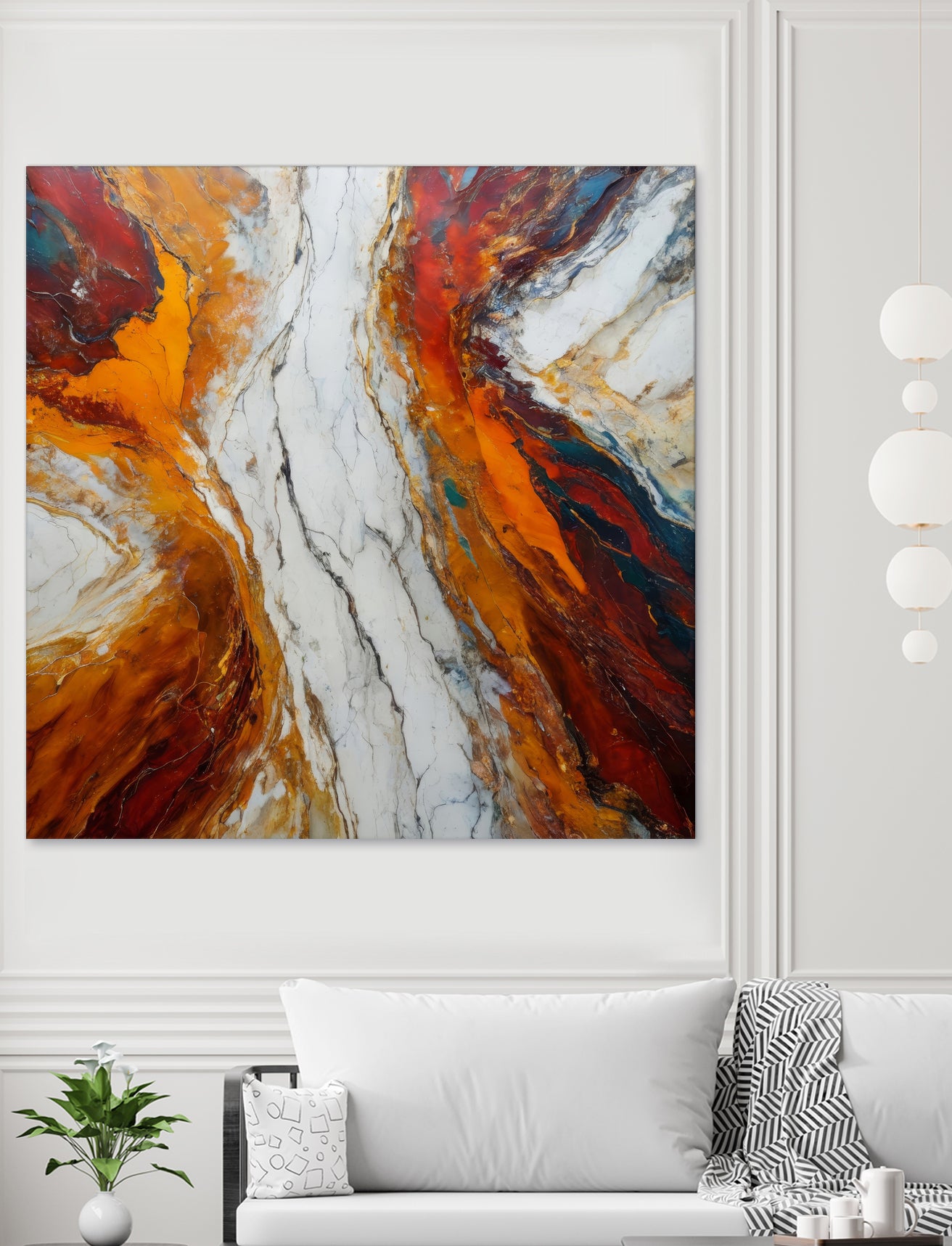 Fiery Orange And Red Hues by Alpenglow Workshop on GIANT ART - abstract abstract art