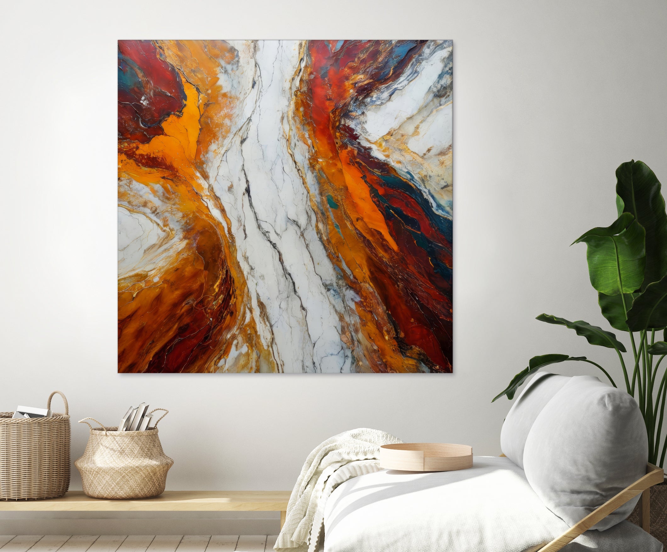 Fiery Orange And Red Hues by Alpenglow Workshop on GIANT ART - abstract abstract art