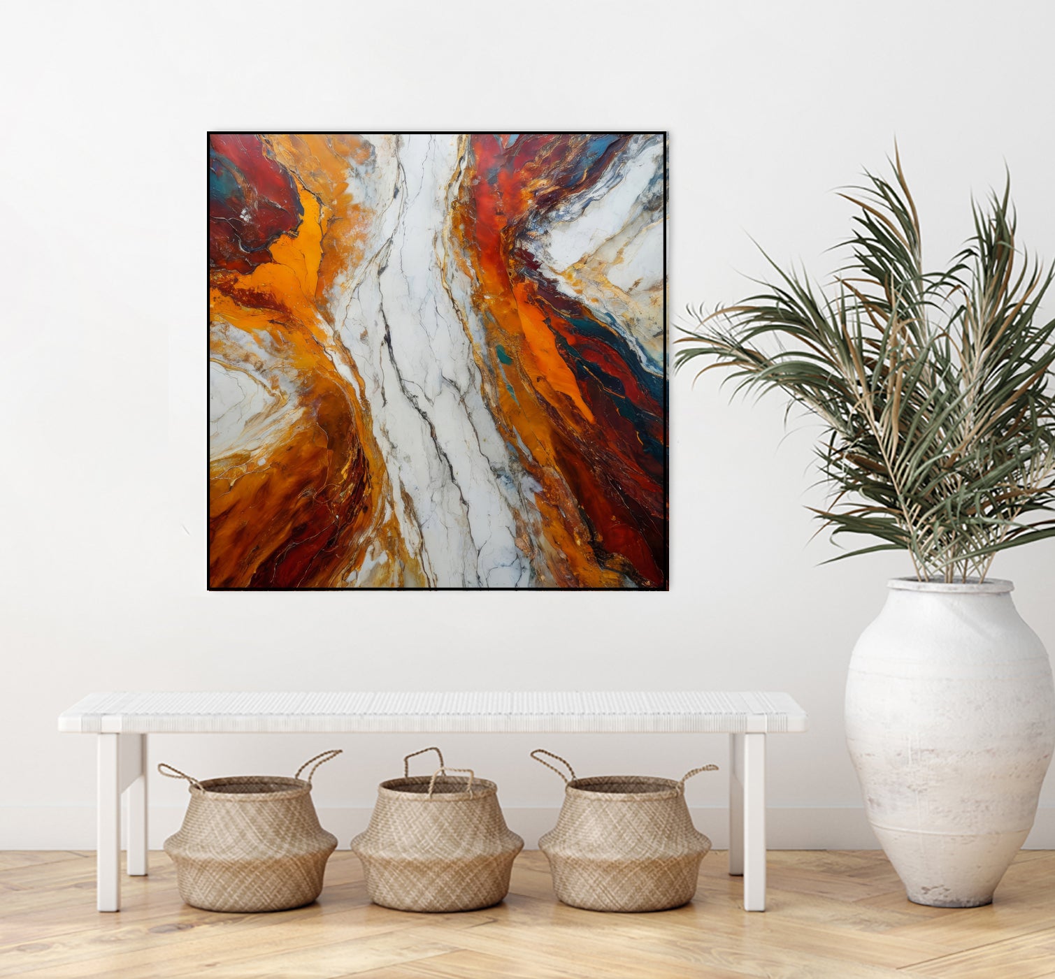 Fiery Orange And Red Hues by Alpenglow Workshop on GIANT ART - abstract abstract art