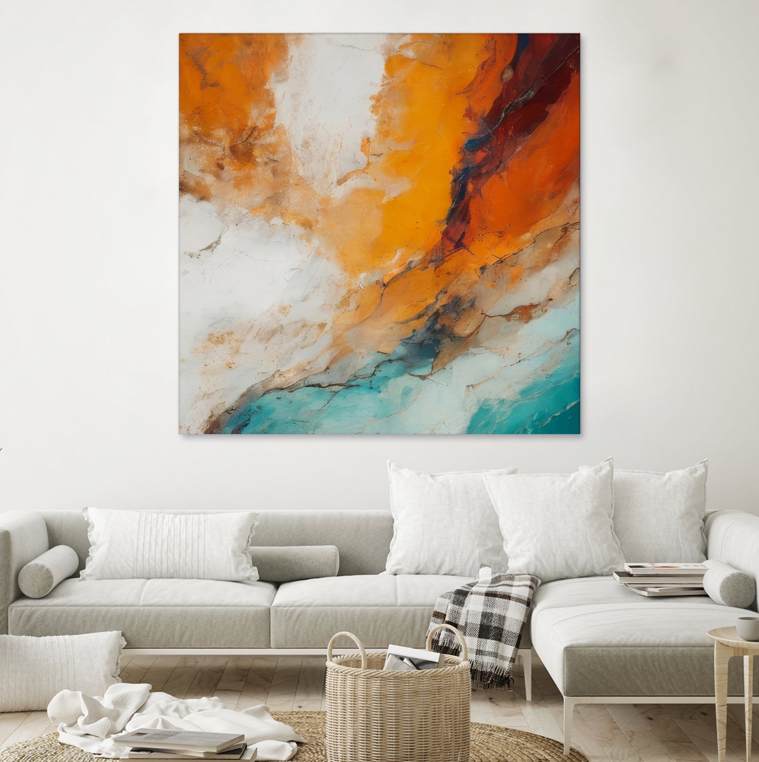 Fiery Horizon Burst by Alpenglow Workshop on GIANT ART - abstract abstract art