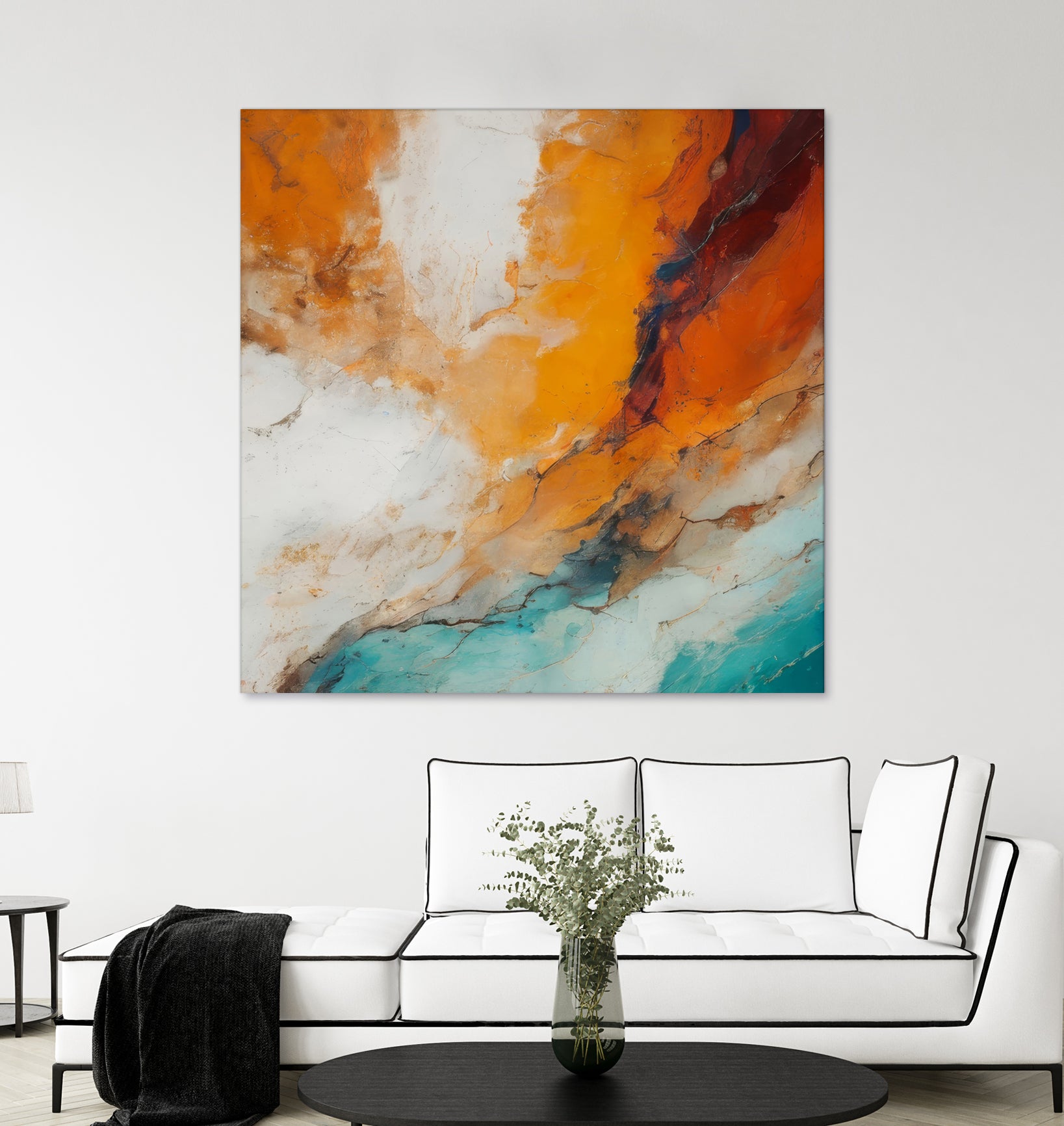 Fiery Horizon Burst by Alpenglow Workshop on GIANT ART - abstract abstract art