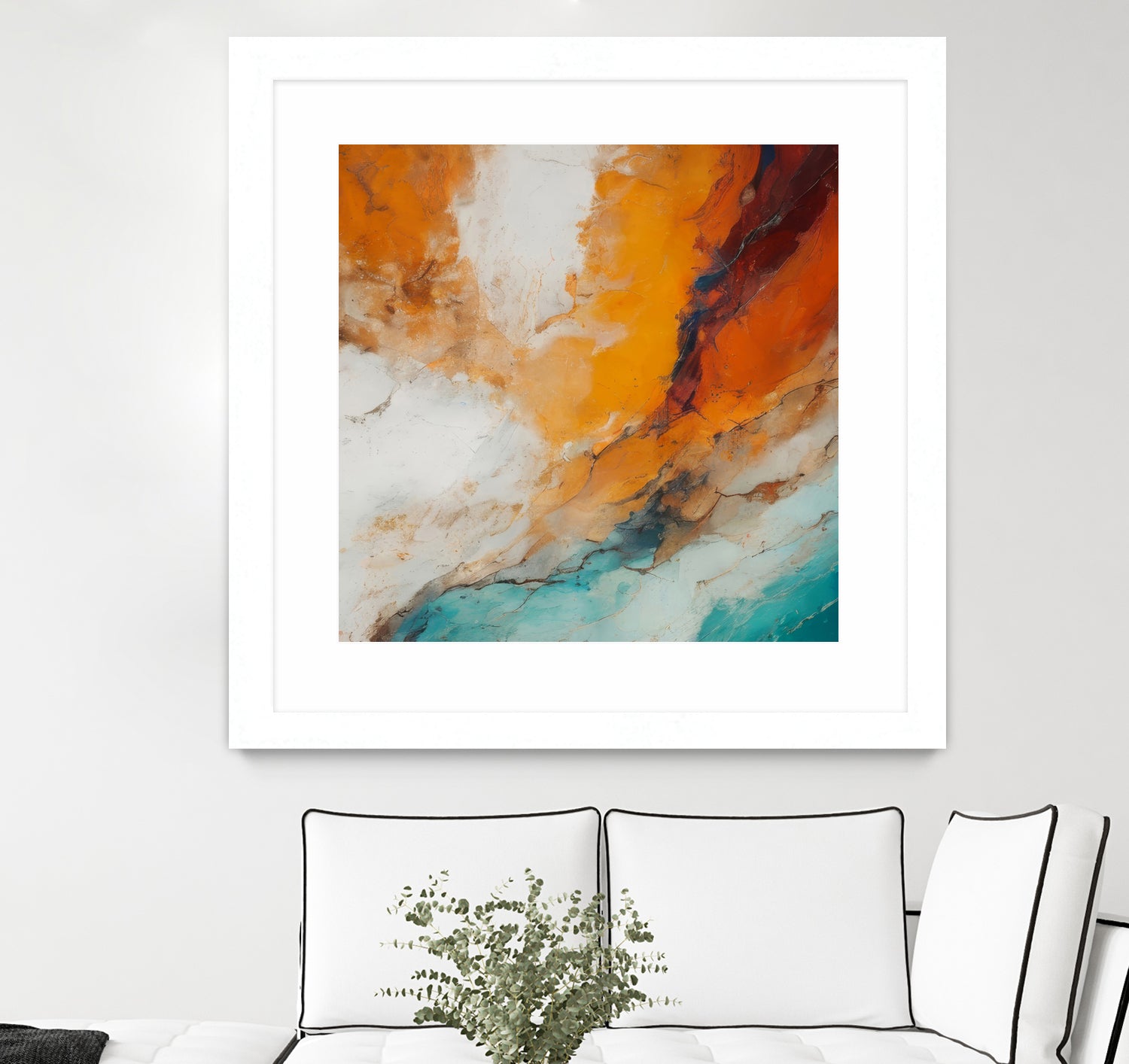 Fiery Horizon Burst by Alpenglow Workshop on GIANT ART - abstract abstract art