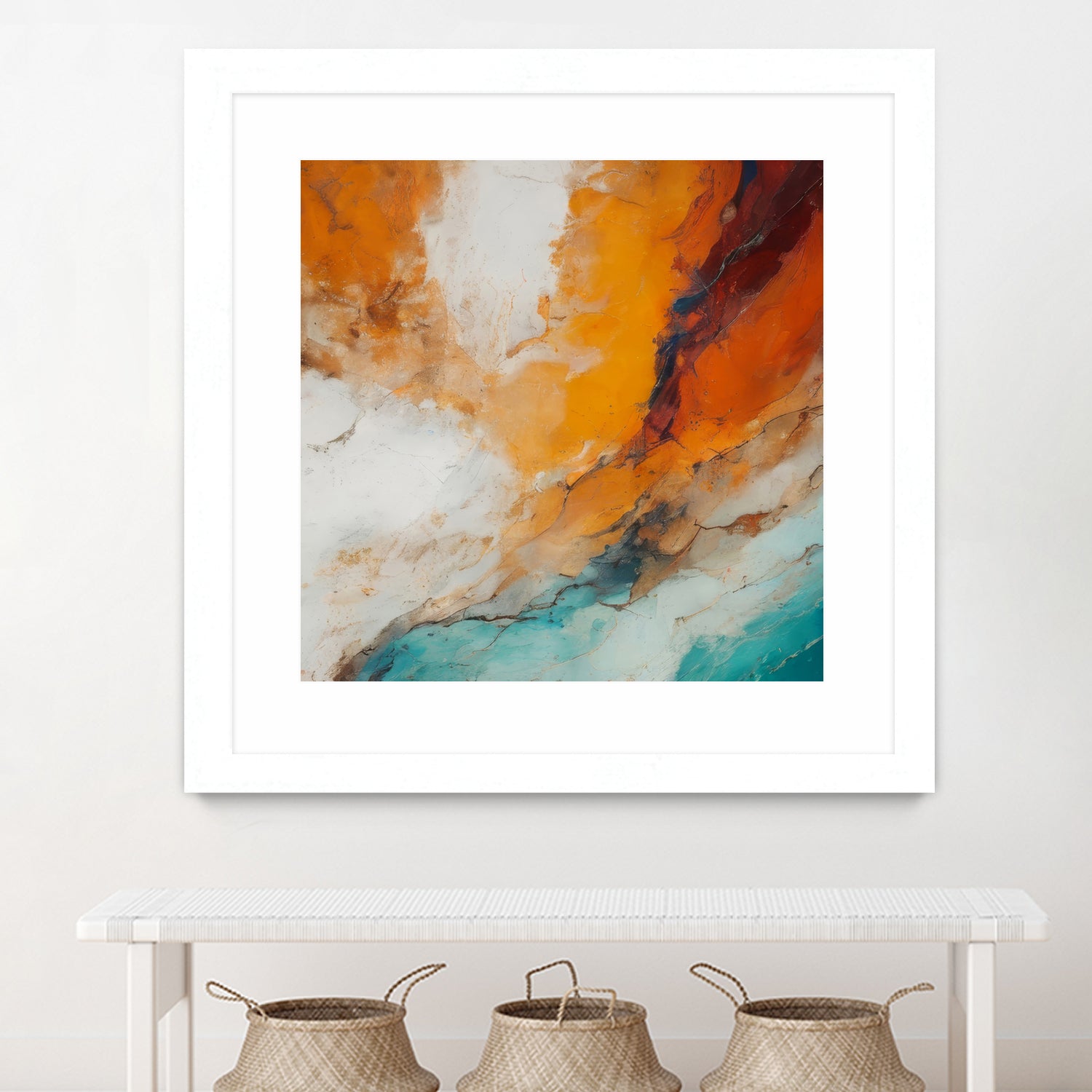 Fiery Horizon Burst by Alpenglow Workshop on GIANT ART - abstract abstract art