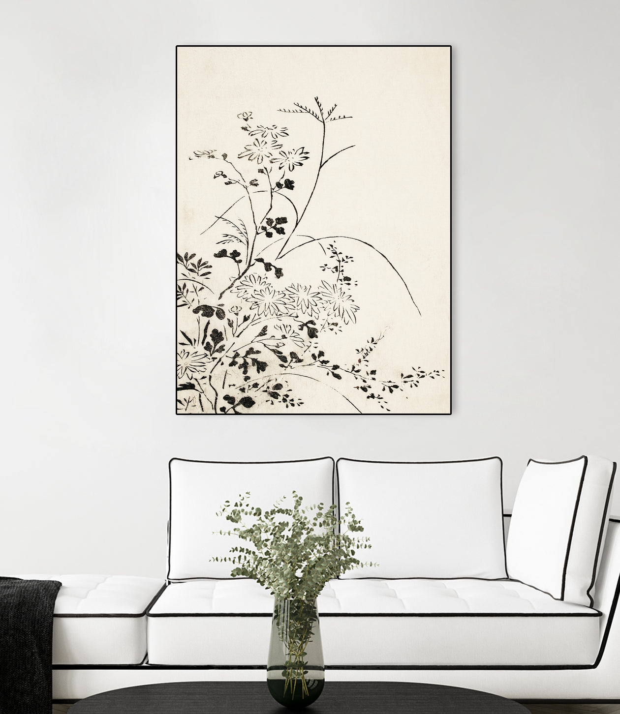 Autumn Flowers and Grasses (1762) by Miyazaki Yuzen on GIANT ART - illustration drawing