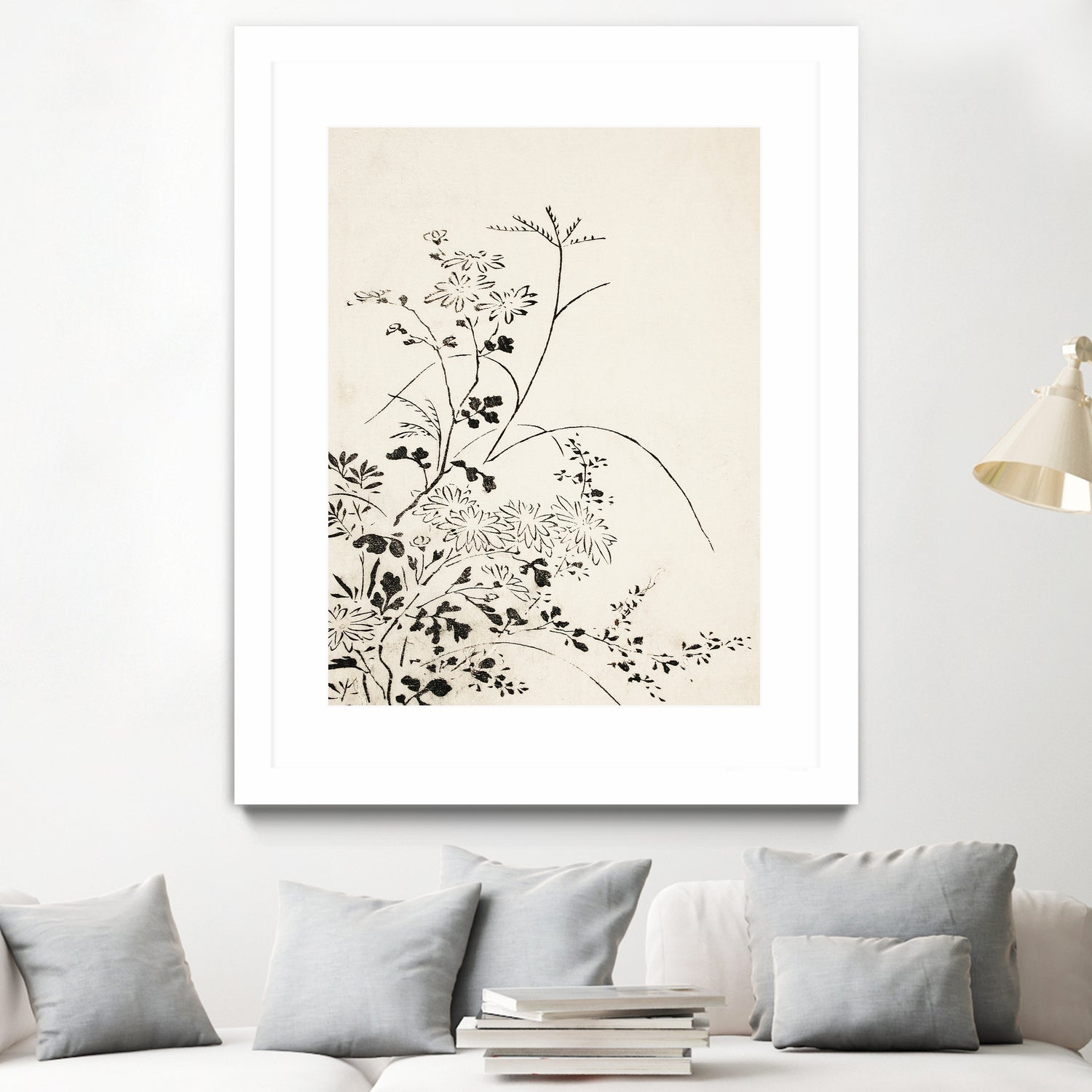 Autumn Flowers and Grasses (1762) by Miyazaki Yuzen on GIANT ART - illustration drawing