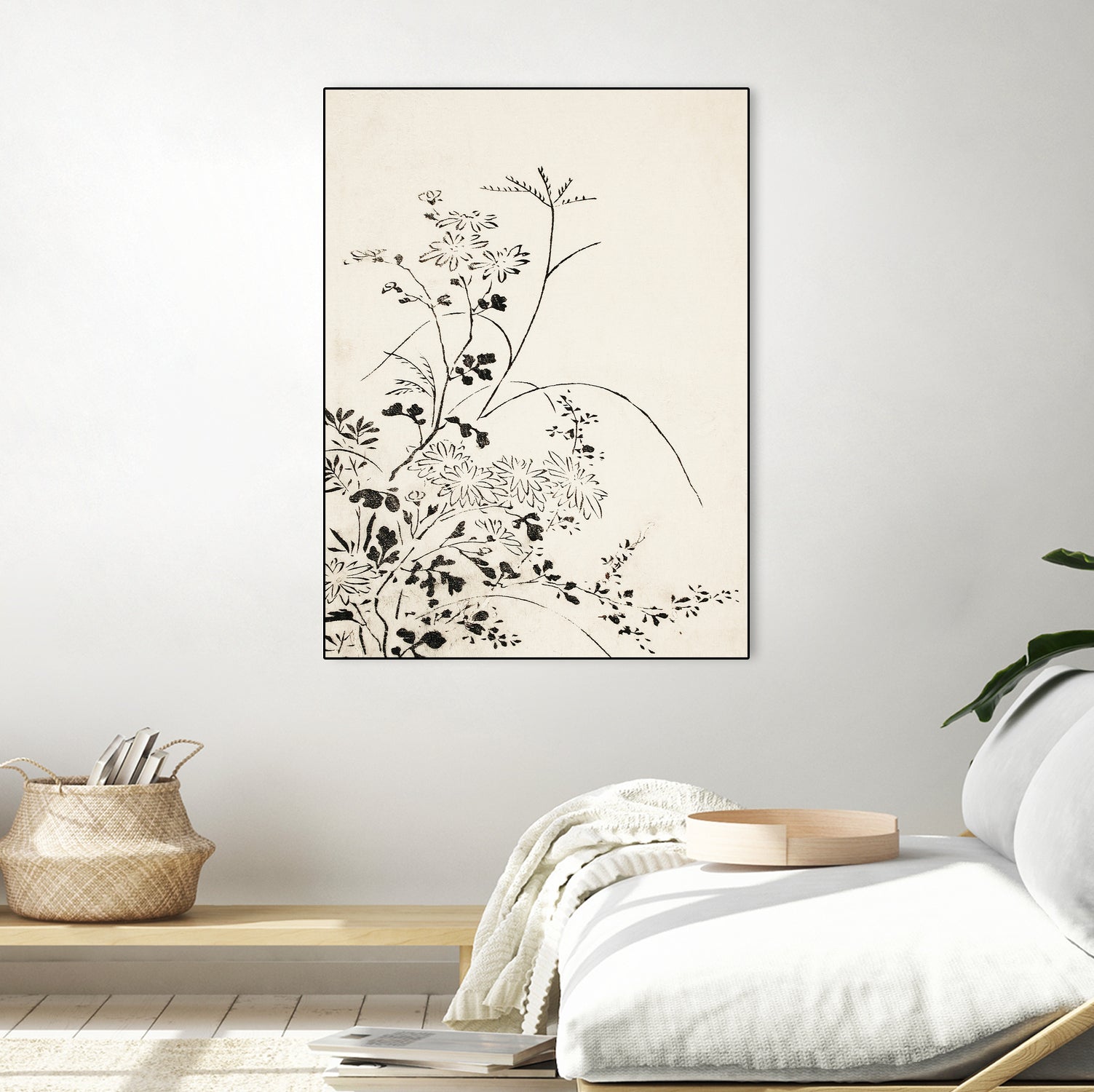 Autumn Flowers and Grasses (1762) by Miyazaki Yuzen on GIANT ART - illustration drawing