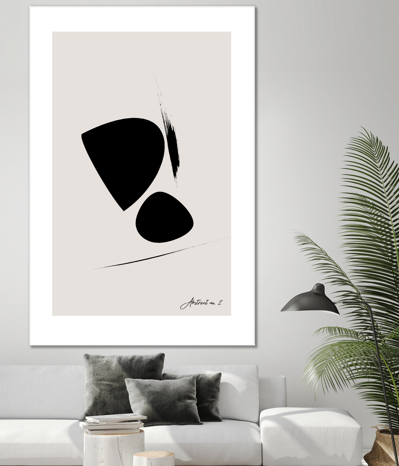Black Abstract X by Oju Design on GIANT ART - abstract drawing