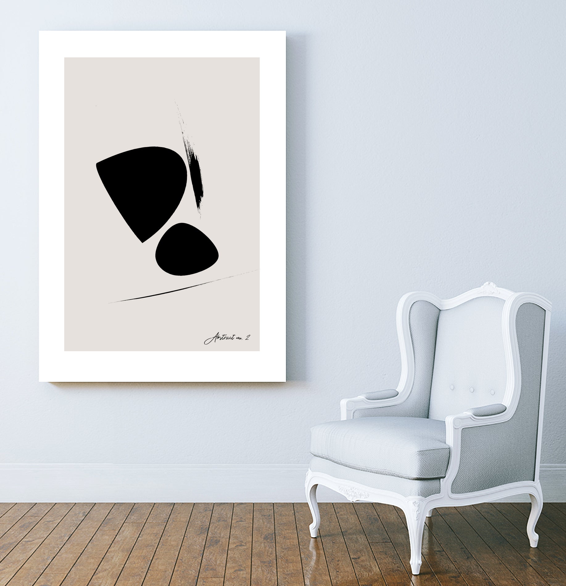 Black Abstract X by Oju Design on GIANT ART - abstract drawing