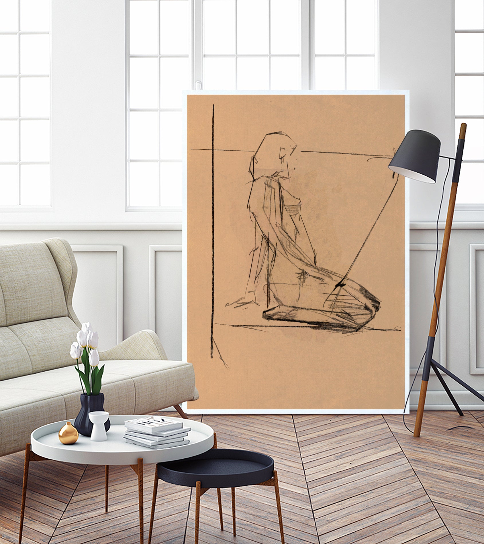 EItude FeIminine No.5 by cartissi on GIANT ART - 7200 illustration