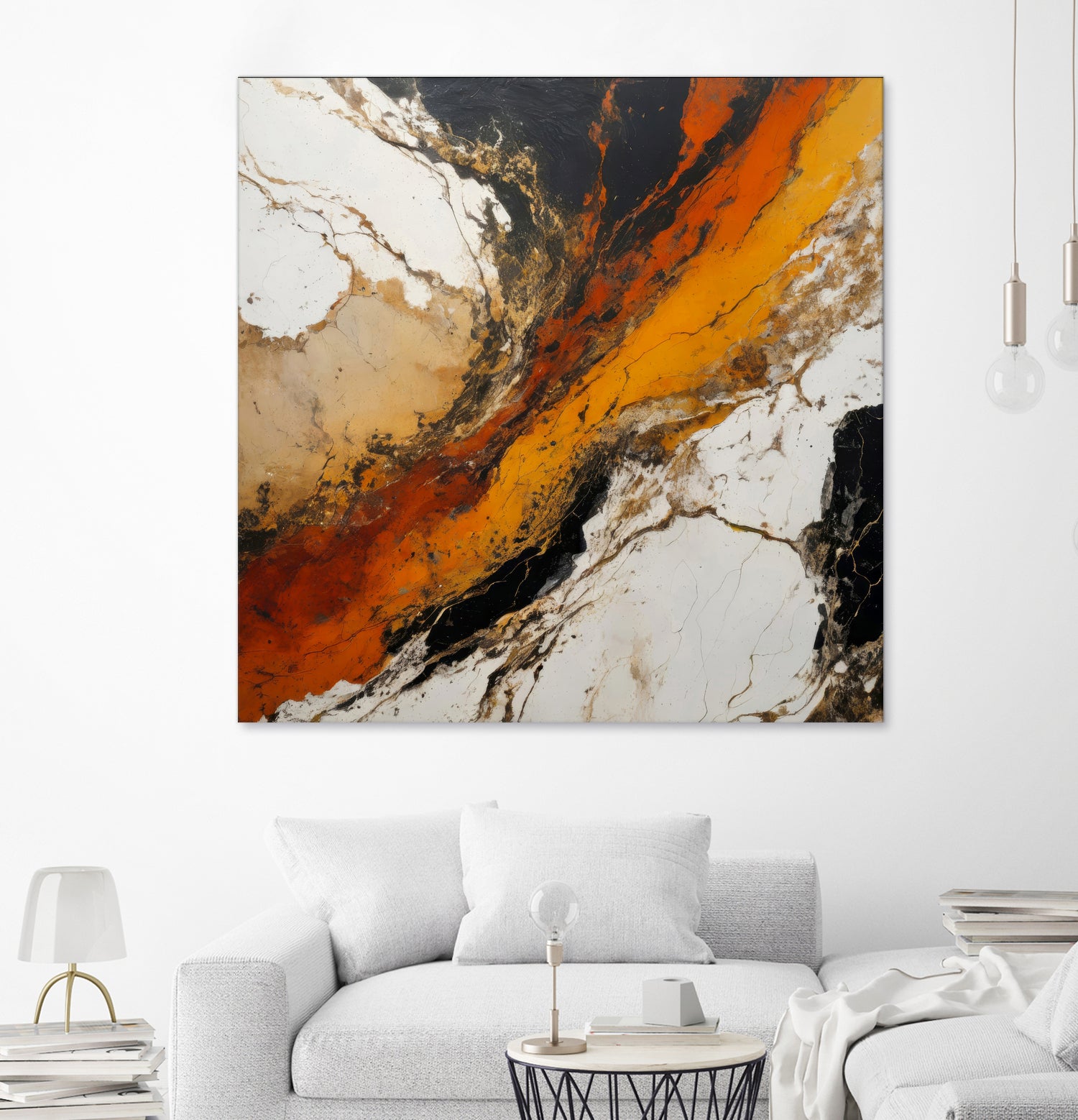 Fiery Marble Flow by Alpenglow Workshop on GIANT ART - abstract art abstract abstract art