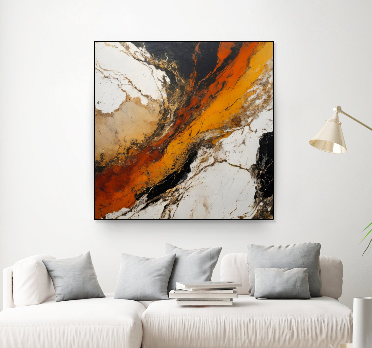 Fiery Marble Flow by Alpenglow Workshop on GIANT ART - abstract art abstract abstract art