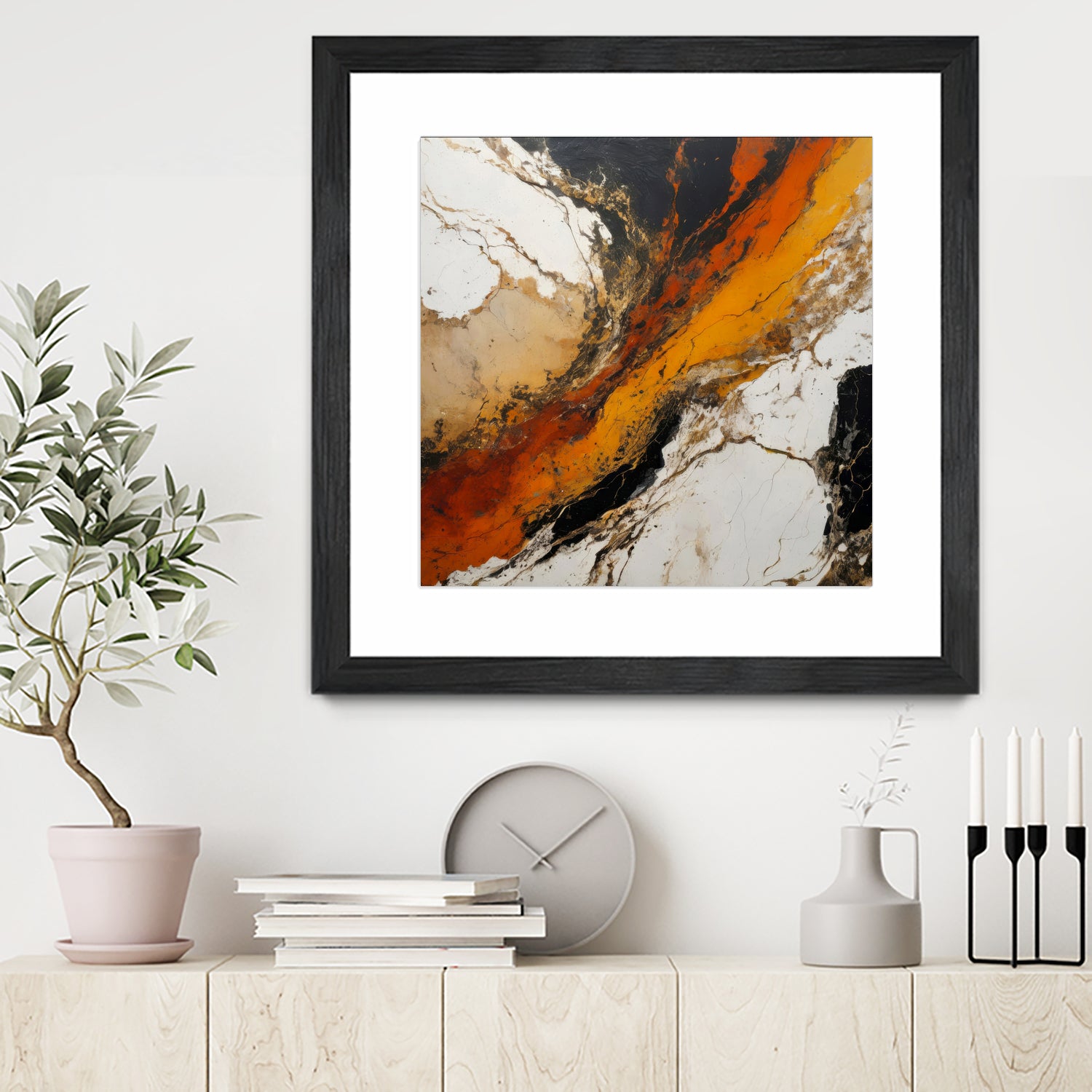 Fiery Marble Flow by Alpenglow Workshop on GIANT ART - abstract art abstract abstract art