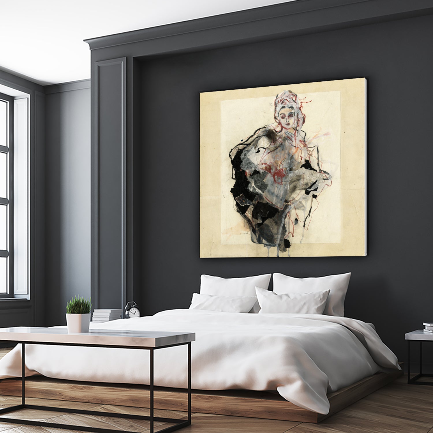 Dynamic Figure Captured by Ute Rathmann on GIANT ART - figurative sketch