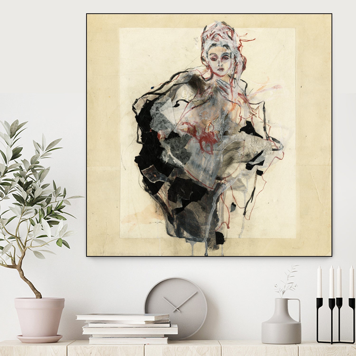 Dynamic Figure Captured by Ute Rathmann on GIANT ART - figurative sketch