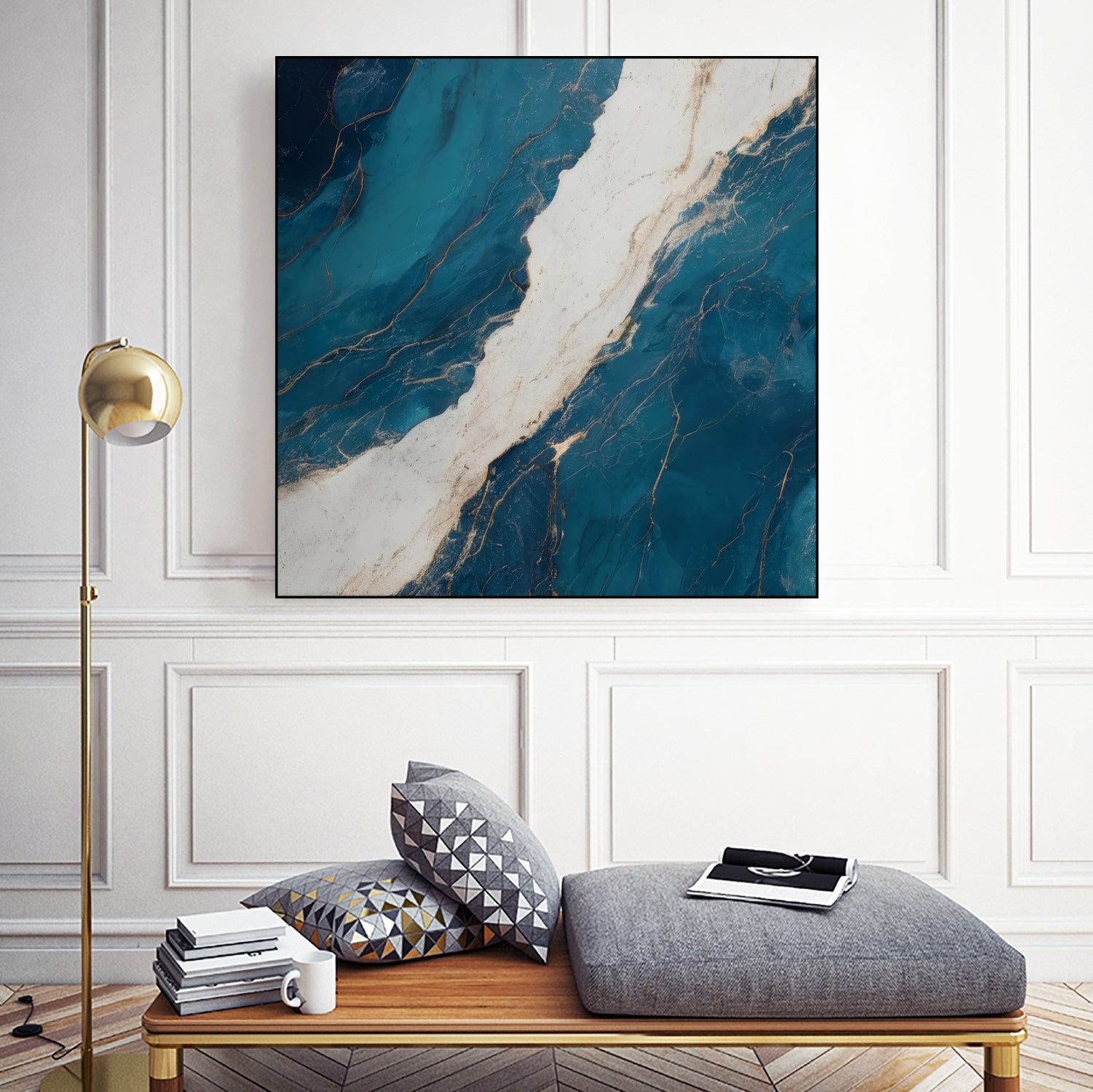 Marble Ocean Flow by Alpenglow Workshop on GIANT ART - abstract abstract art decor