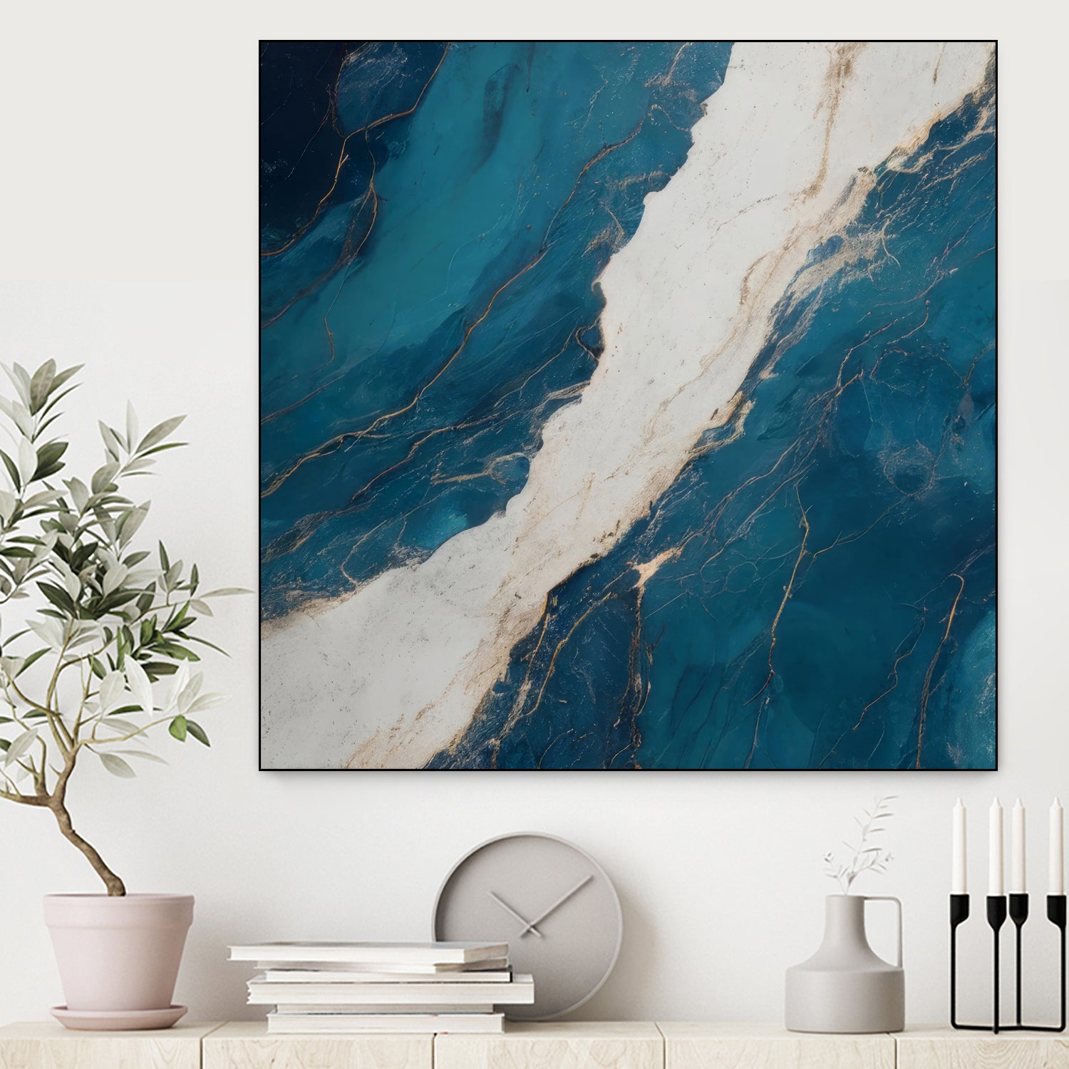 Marble Ocean Flow by Alpenglow Workshop on GIANT ART - abstract abstract art decor