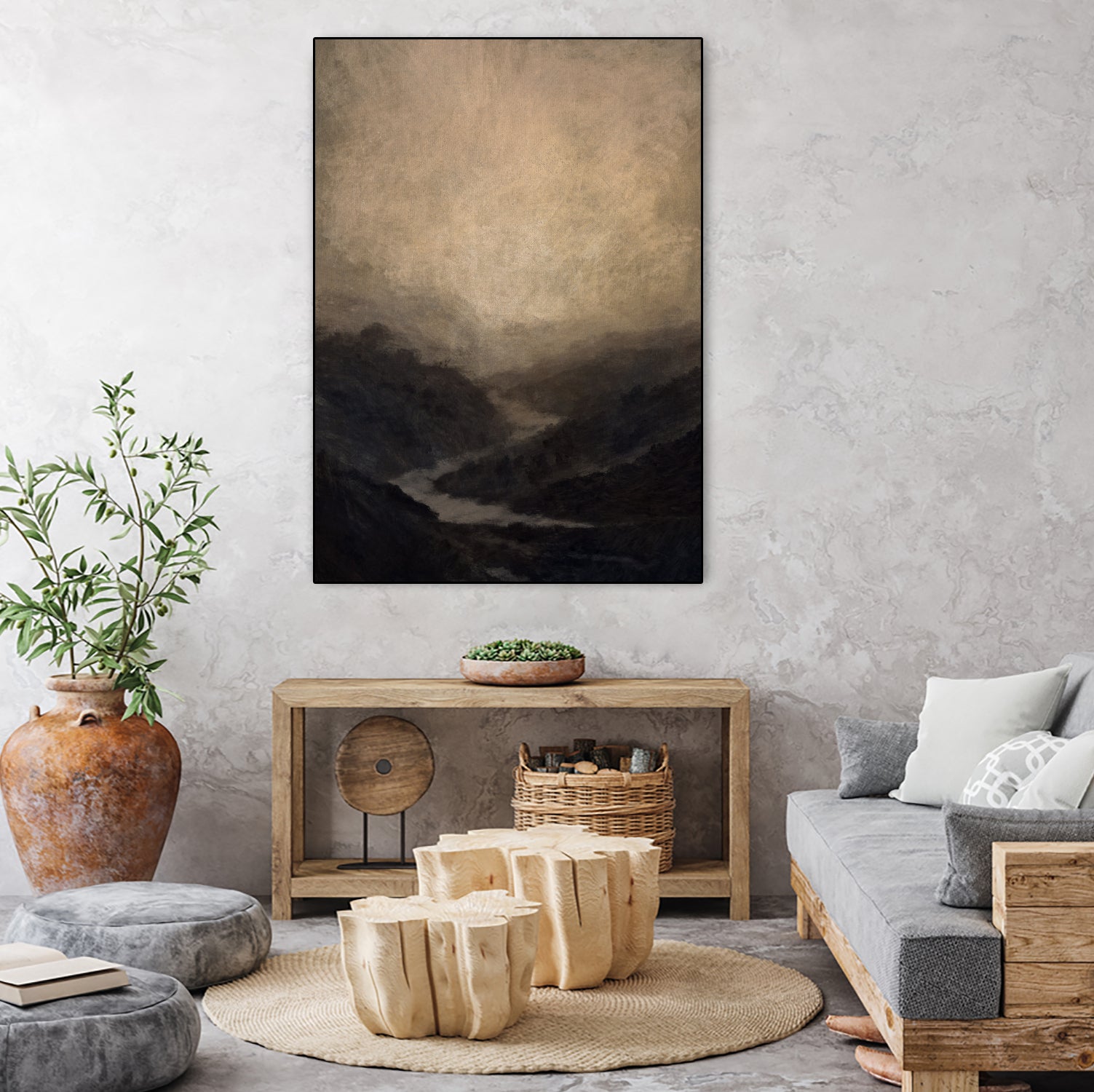 Highland River by Dan Hobday on GIANT ART - nature and landscapes ananwater