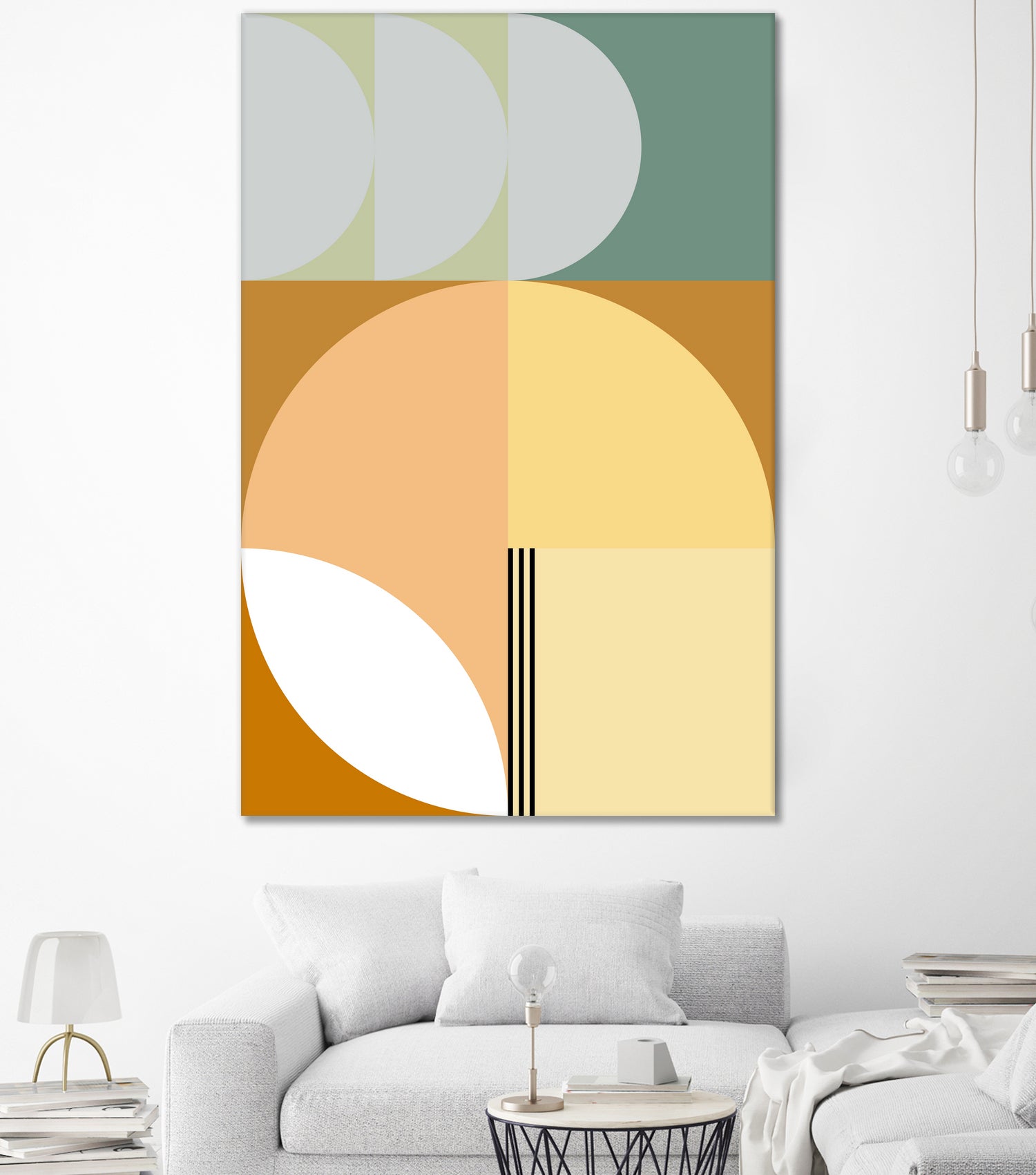 Mid Century Geometric Abstract 03 by Nilesh Kulkarni on GIANT ART - abstract abstract