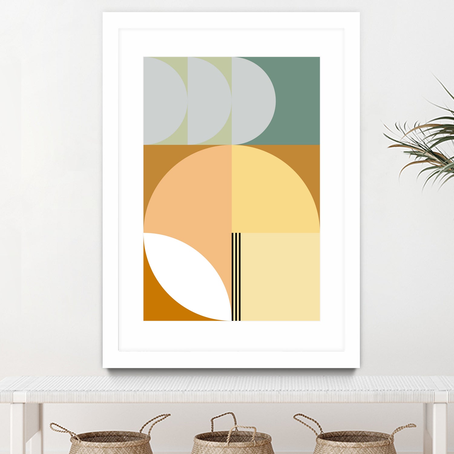 Mid Century Geometric Abstract 03 by Nilesh Kulkarni on GIANT ART - abstract abstract