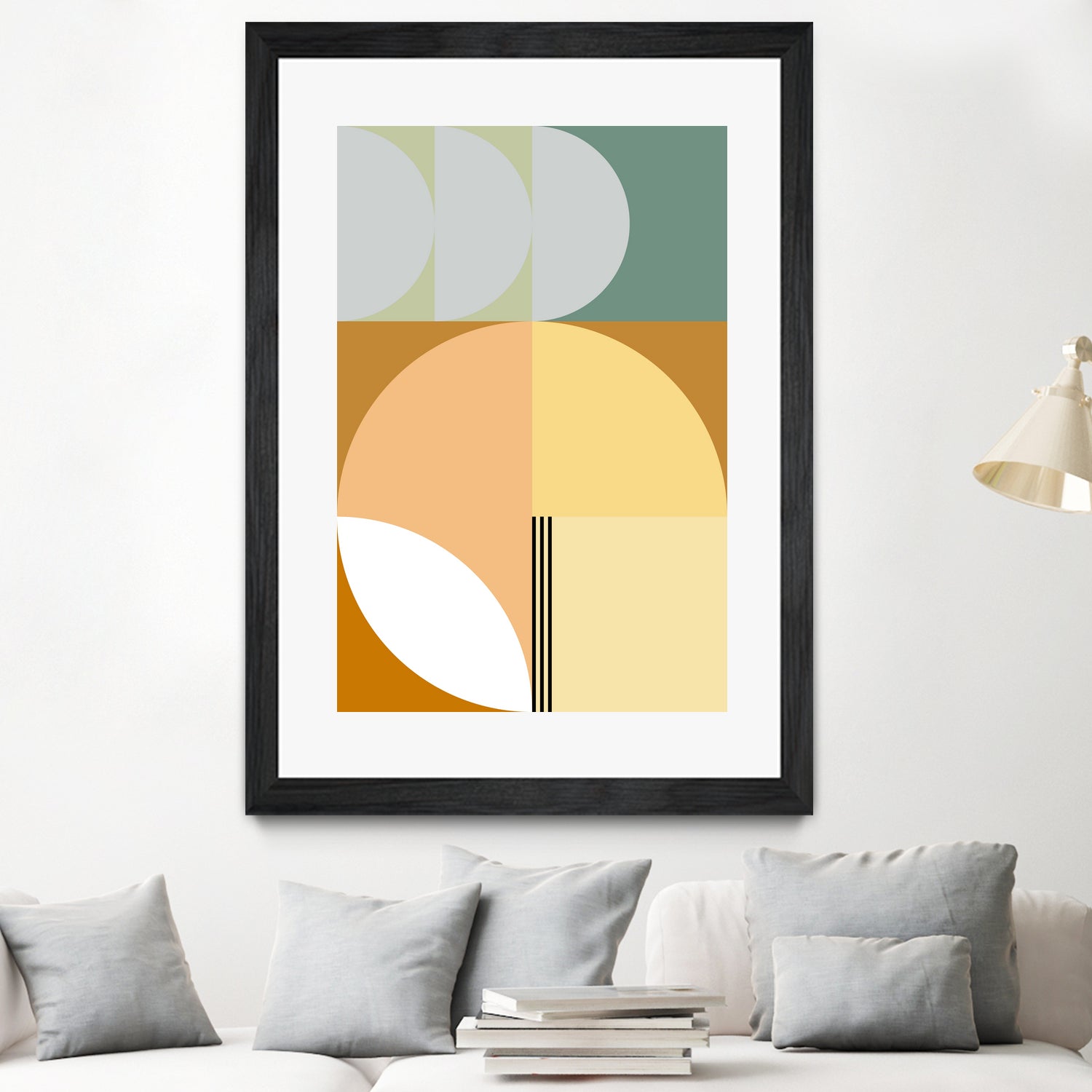 Mid Century Geometric Abstract 03 by Nilesh Kulkarni on GIANT ART - abstract abstract
