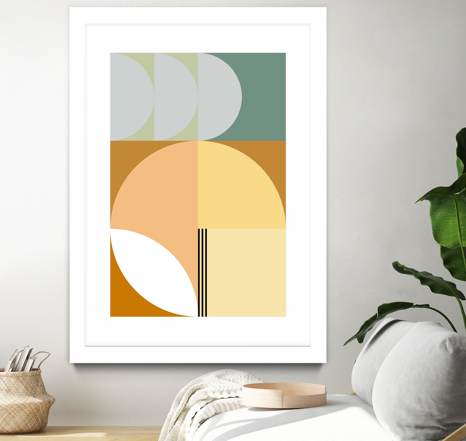 Mid Century Geometric Abstract 03 by Nilesh Kulkarni on GIANT ART - abstract abstract