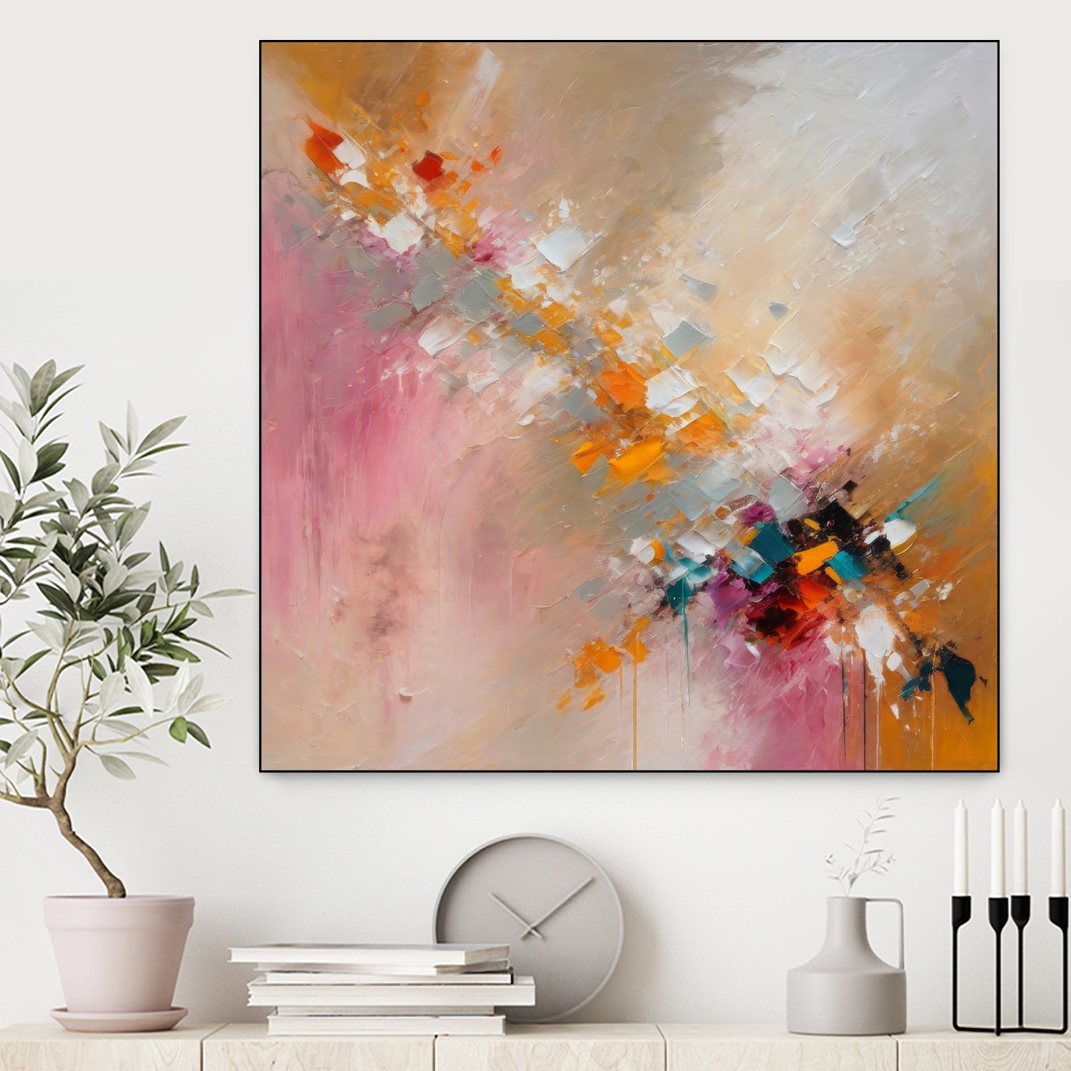 Colorful Cascade by Alpenglow Workshop on GIANT ART - abstract abstract art