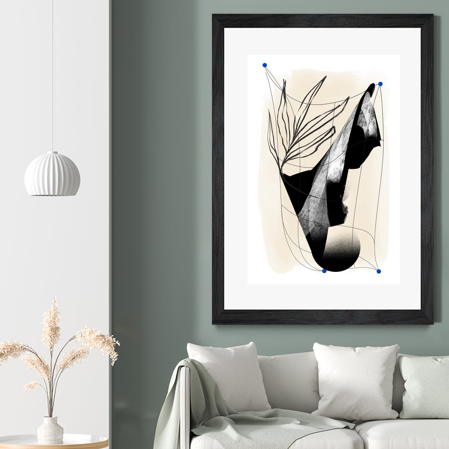 Which Came First by Jilli Darling on GIANT ART - abstract abstract, bold, white, grey, gray, calm, painting, print, wallart, wall art, energetic, colourful, graphic print, illustration, soft, brush strokes, cute, prints, home decor, beige, black, drawing