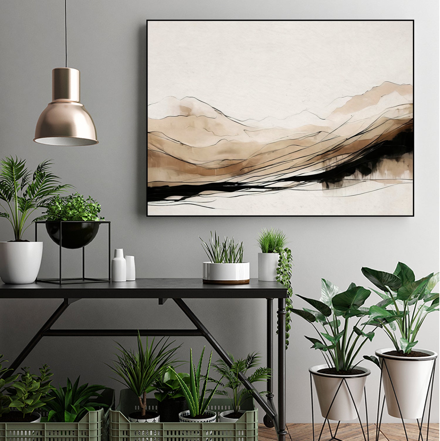 Abstract Hillside Horizon by Alpenglow Workshop on GIANT ART - abstract abstract abstract