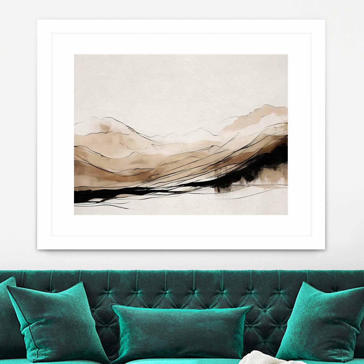 Abstract Hillside Horizon by Alpenglow Workshop on GIANT ART - abstract abstract abstract