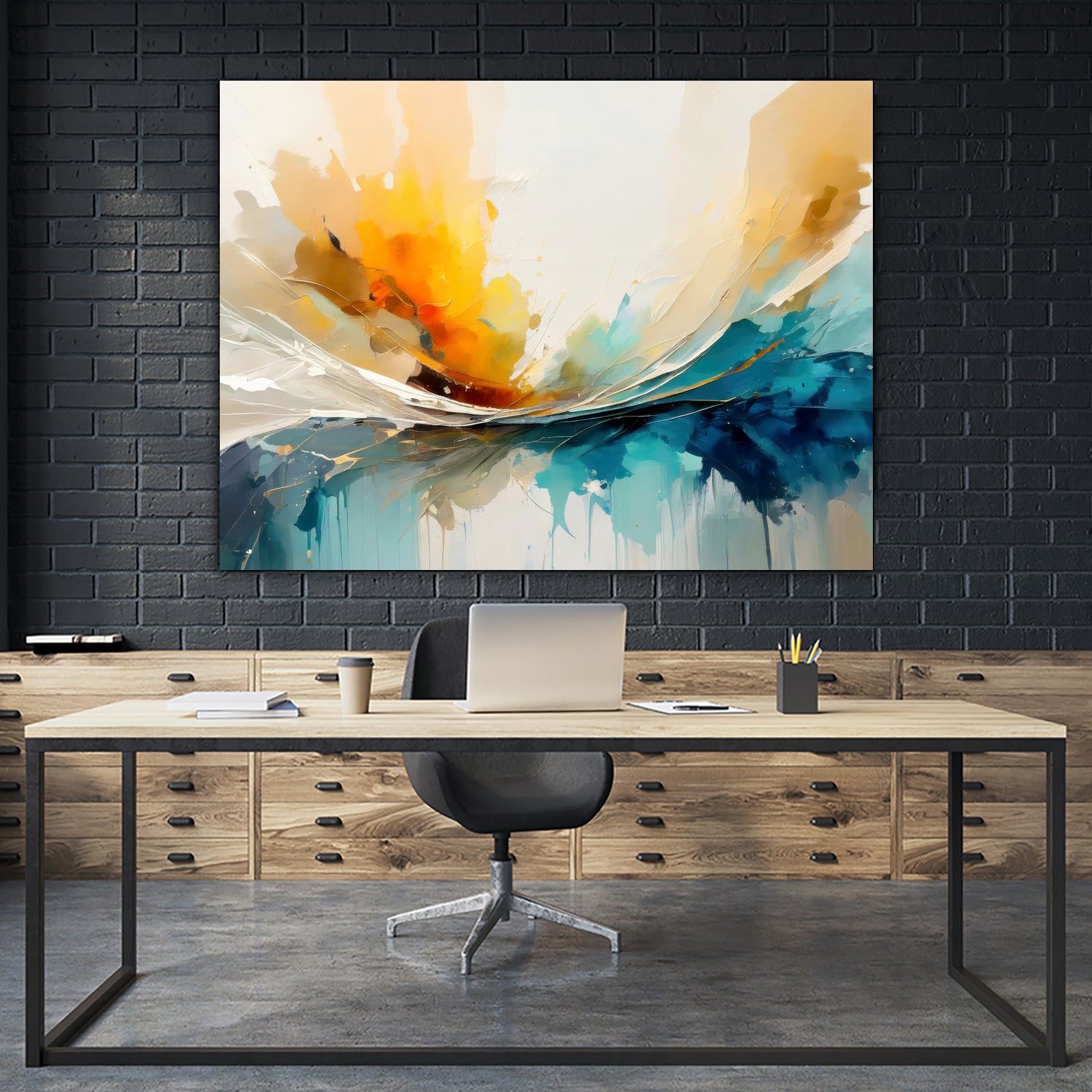 Colorful Horizons by Alpenglow Workshop on GIANT ART - abstract explosion abstract abstract explosion