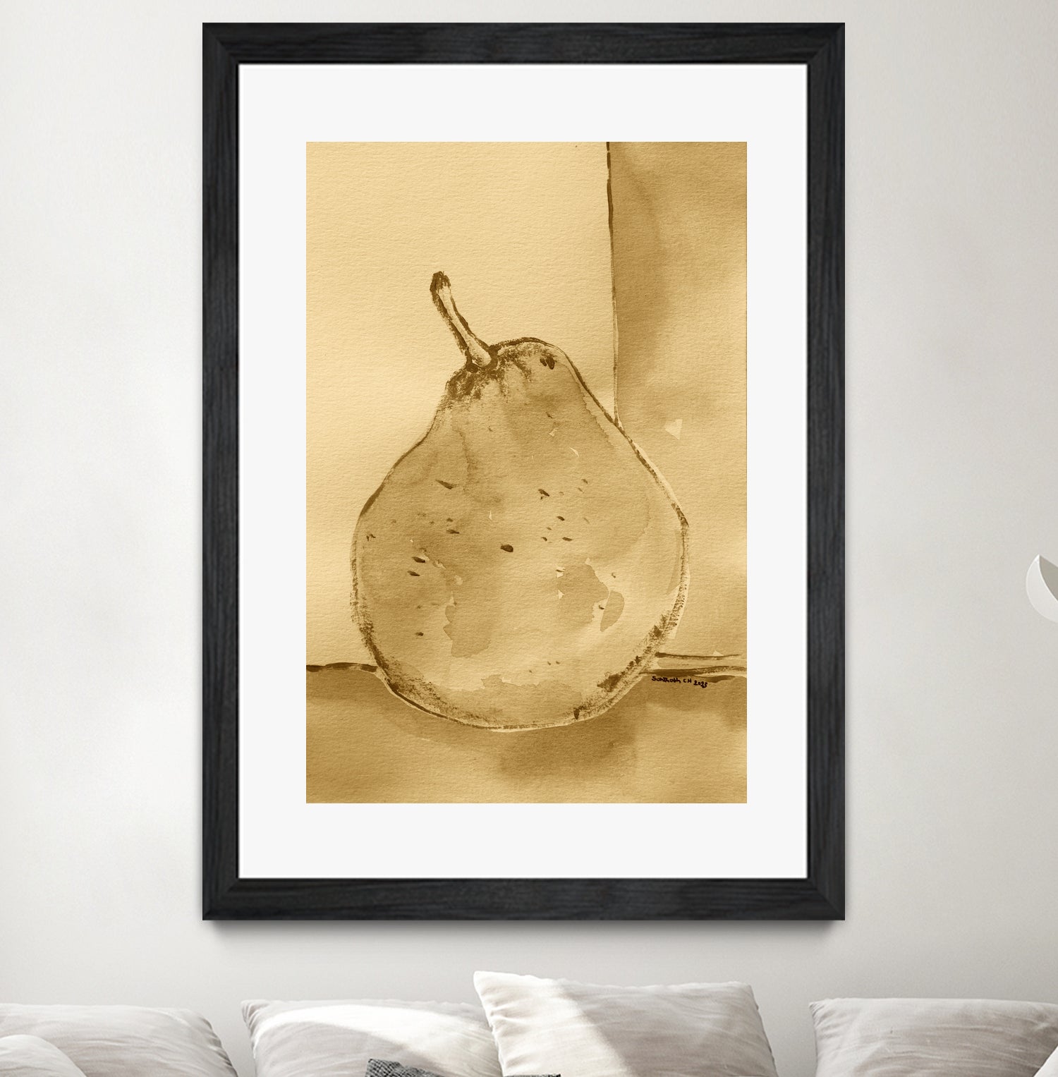 Golden Pear Shimmer by Santhosh ch on GIANT ART - 12763 illustration