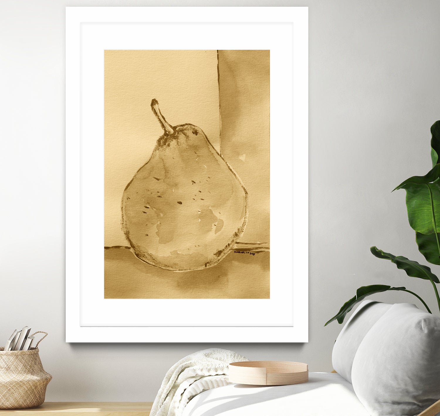 Golden Pear Shimmer by Santhosh ch on GIANT ART - 12763 illustration