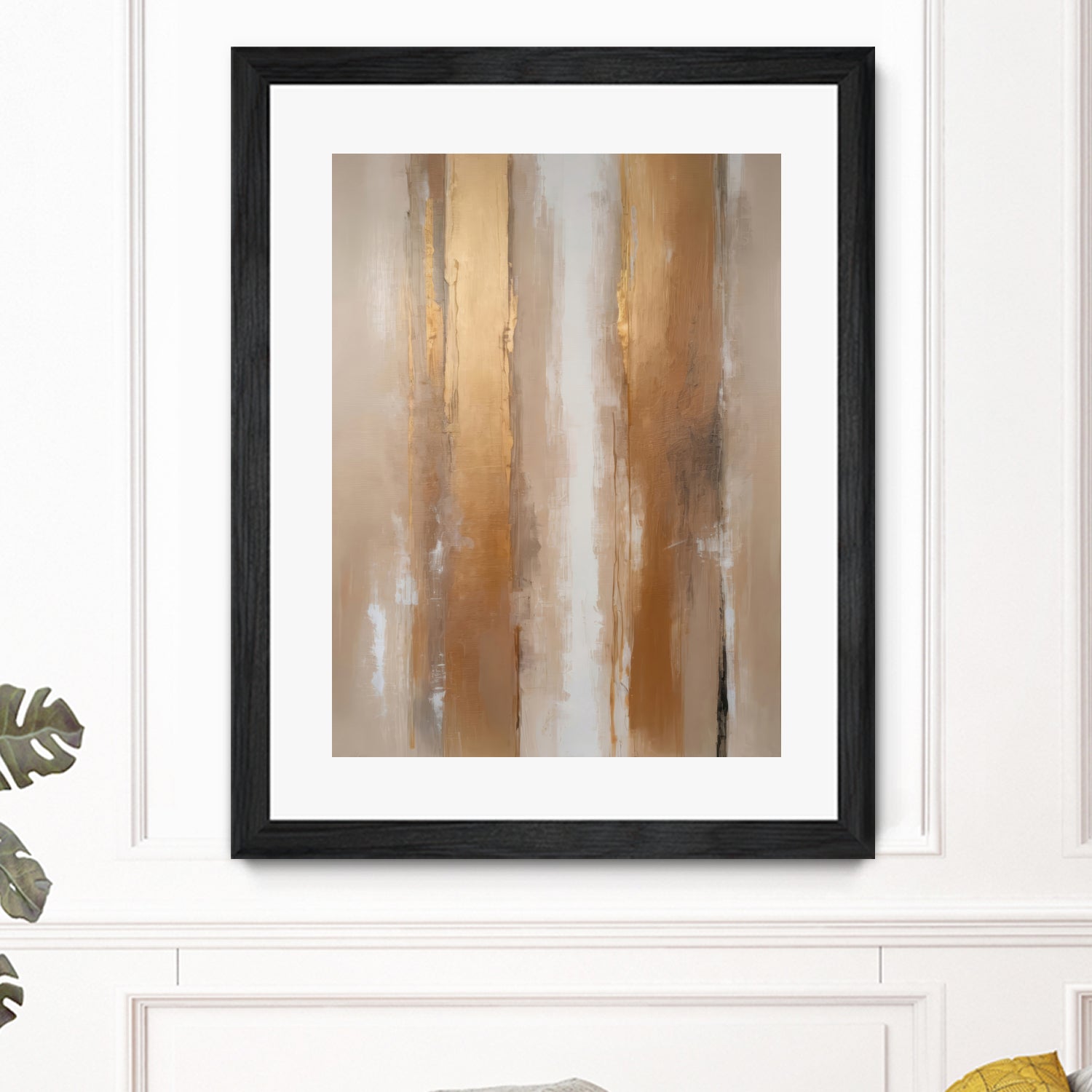 Stripes In Soft Neutrals by Alpenglow Workshop on GIANT ART - abstract abstract wall art