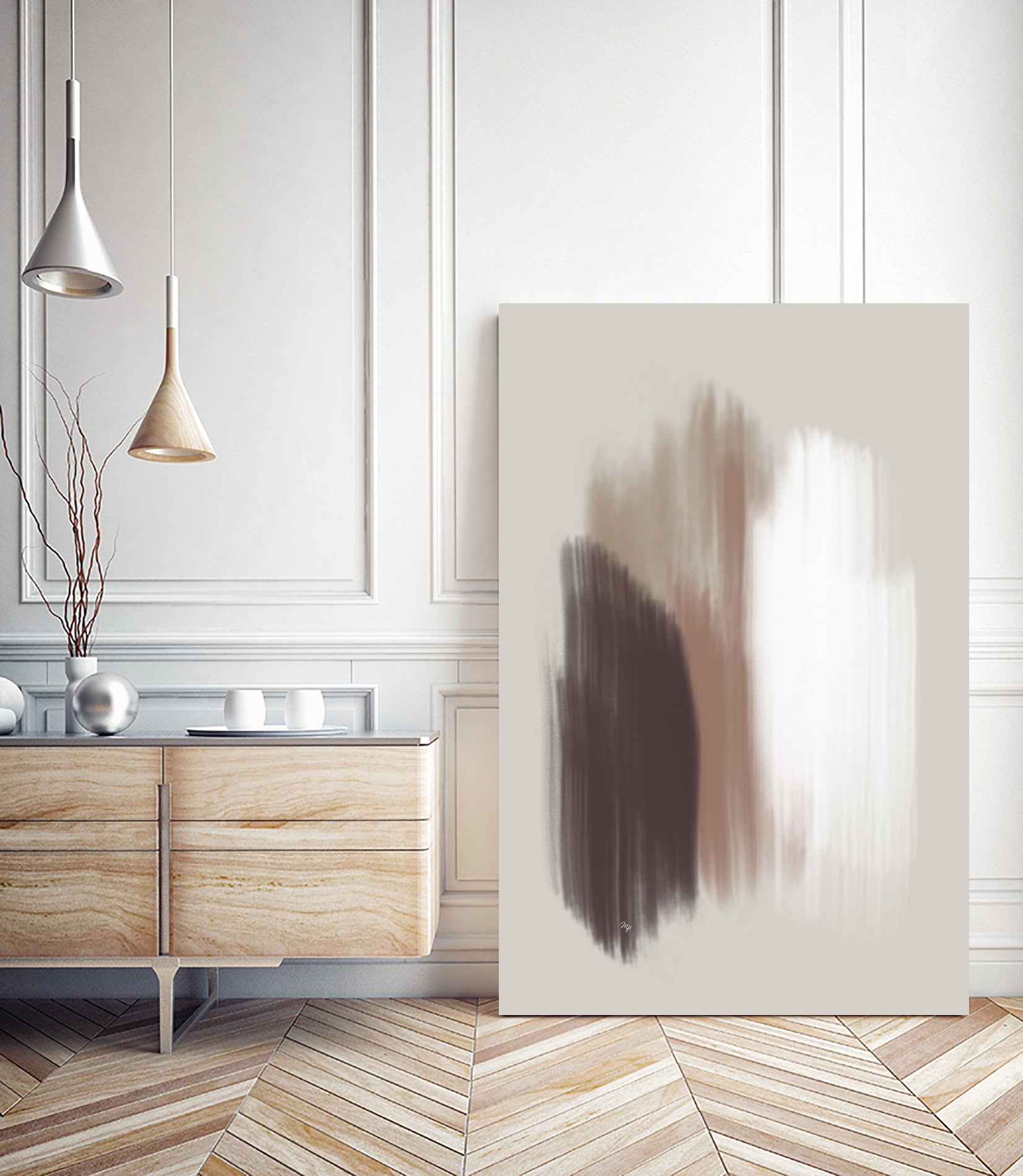 Muted Brush Strokes by Martina on GIANT ART - 4724 photography