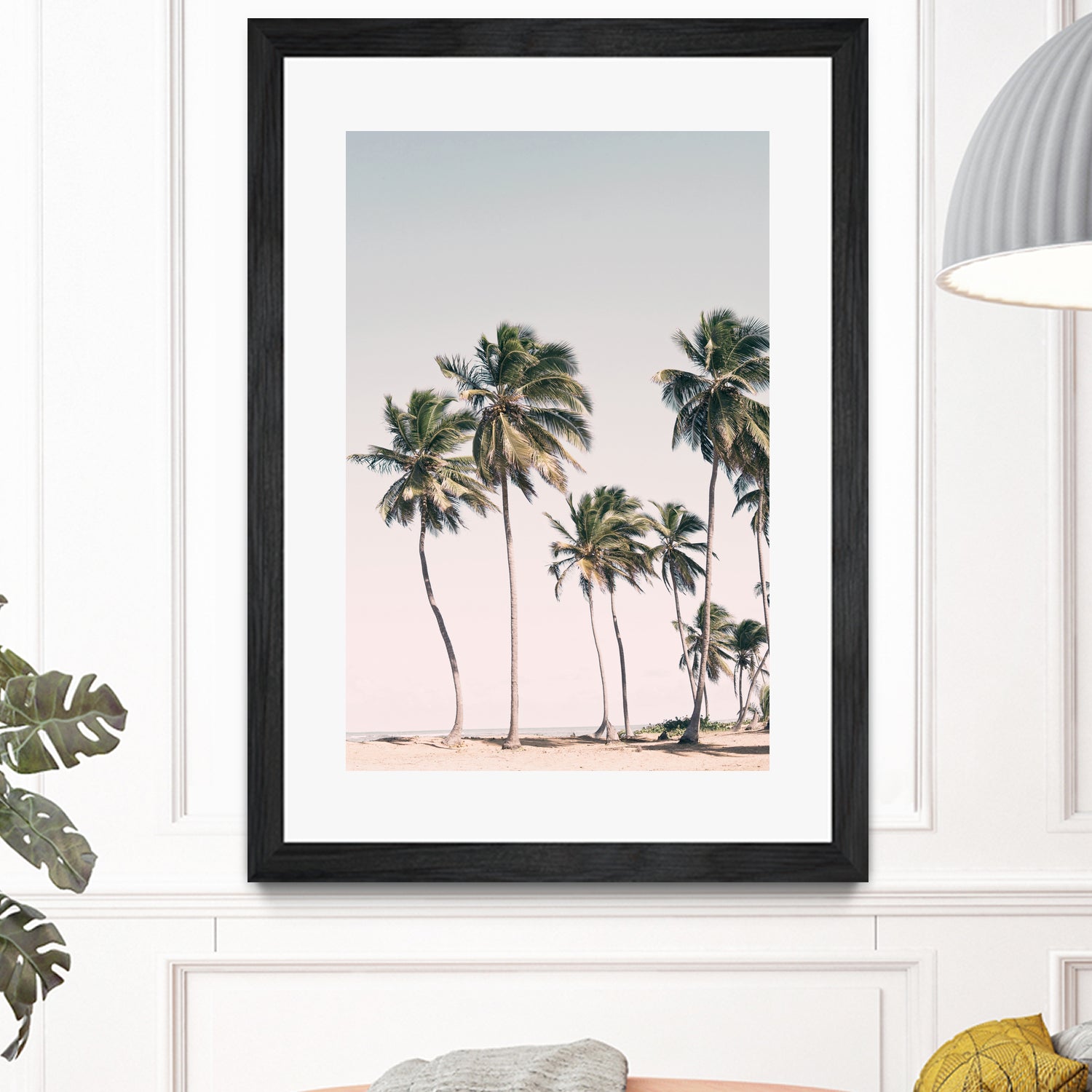 Blush Tropical Trees by Kathrin Pienaar on GIANT ART - palm trees palm trees