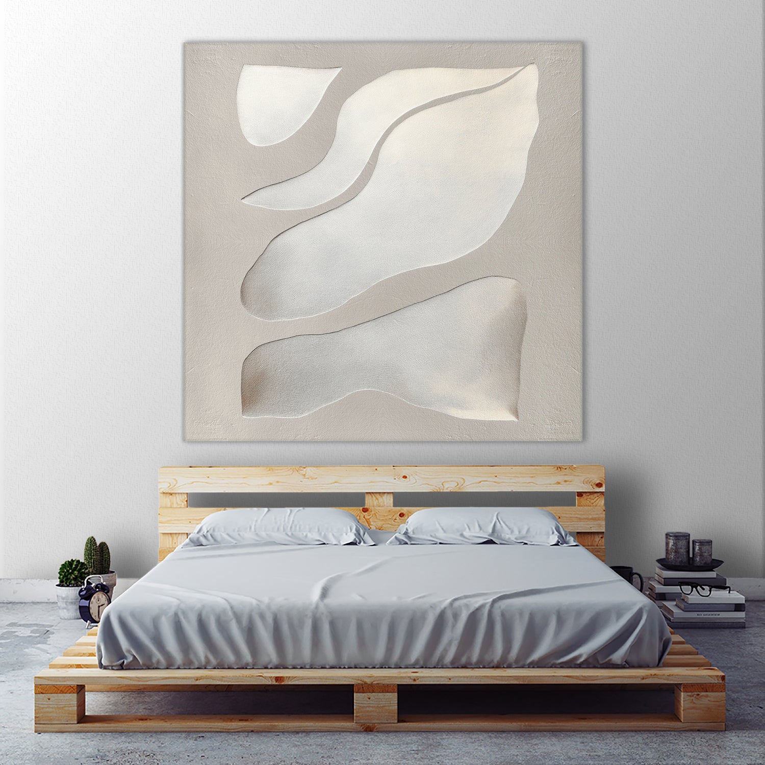 Flowing Shapes in Soft Neutral Tones by Alma on GIANT ART - abstract abstract