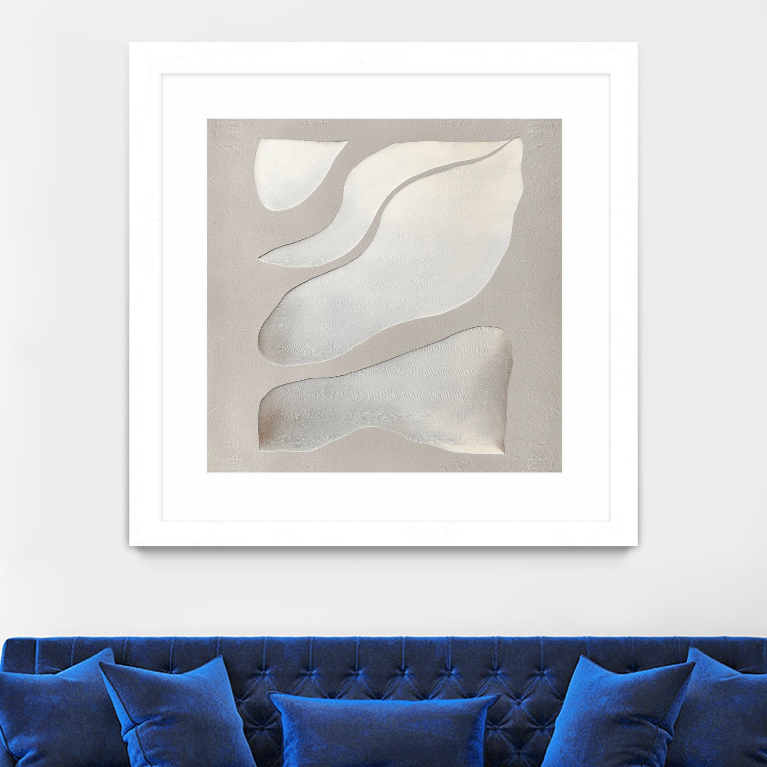 Flowing Shapes in Soft Neutral Tones by Alma on GIANT ART - abstract abstract