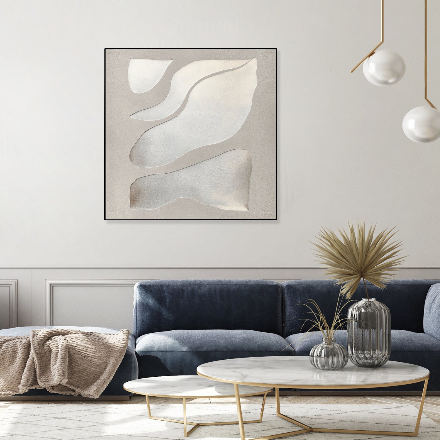 Flowing Shapes in Soft Neutral Tones by Alma on GIANT ART - abstract abstract