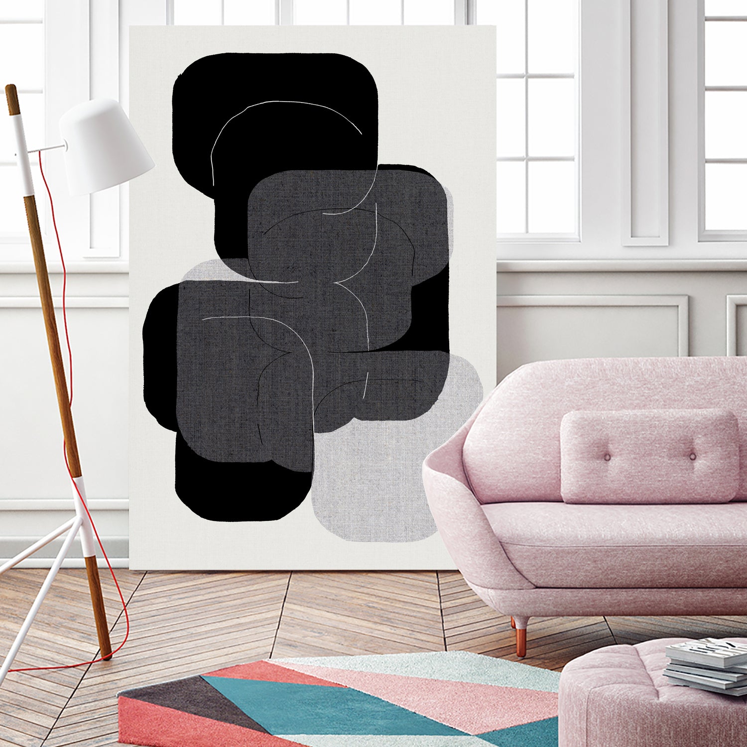 Abstract Forms in Black by cartissi on GIANT ART - abstract grey